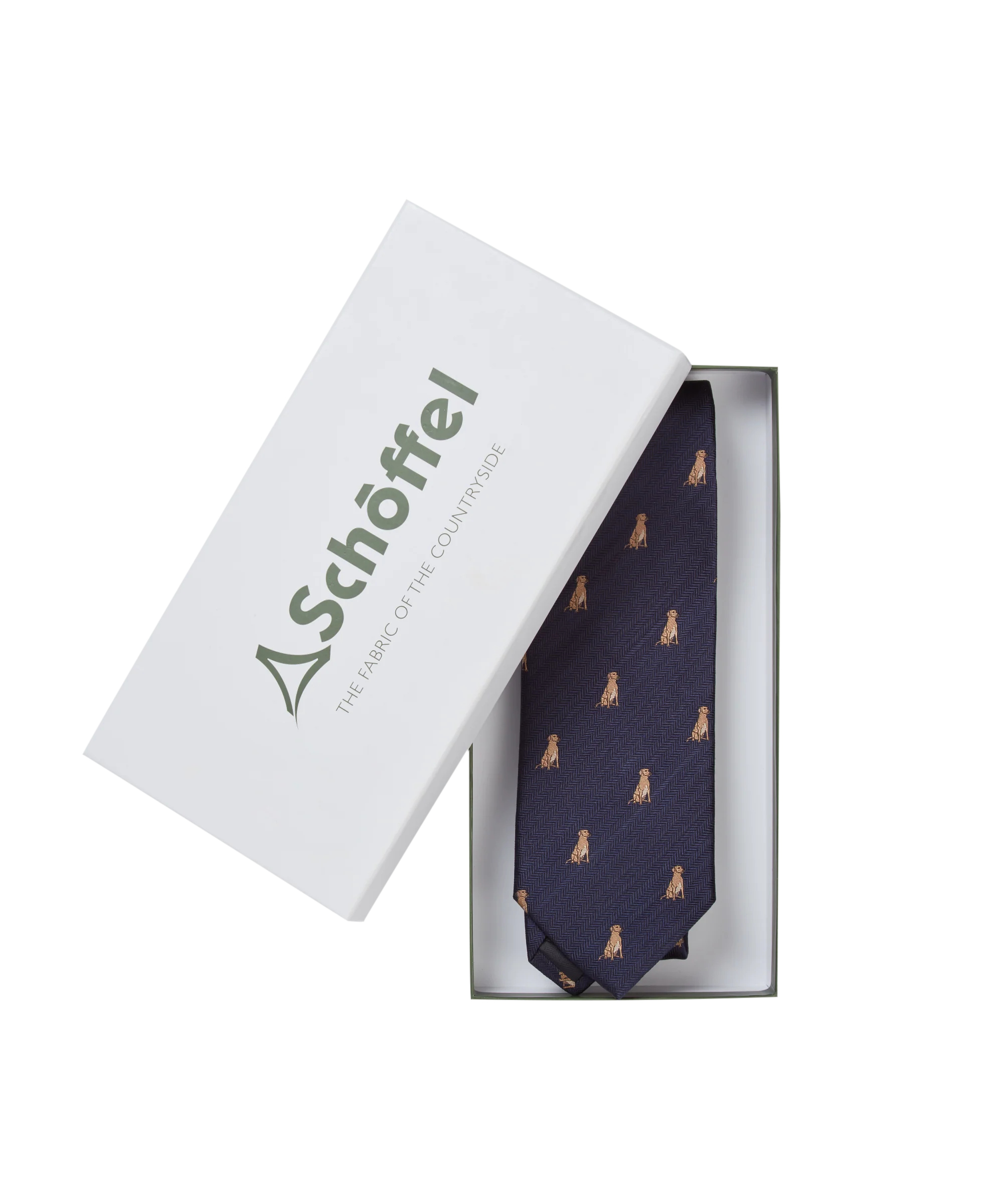 Ashford Silk Tie - Labrador - Image 2