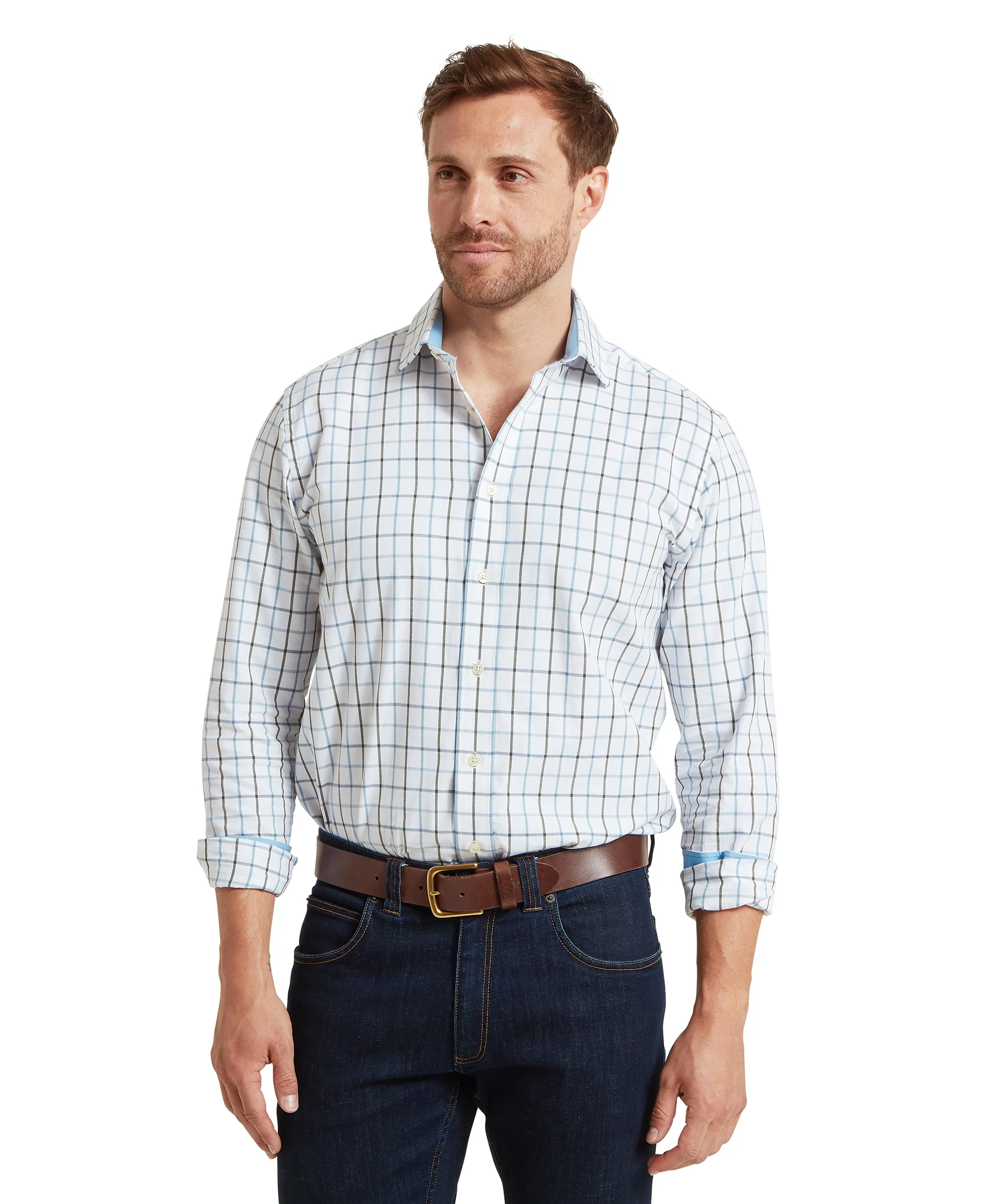 Baconsthorpe Tailored Shirt - Mountain Blue - Image 3