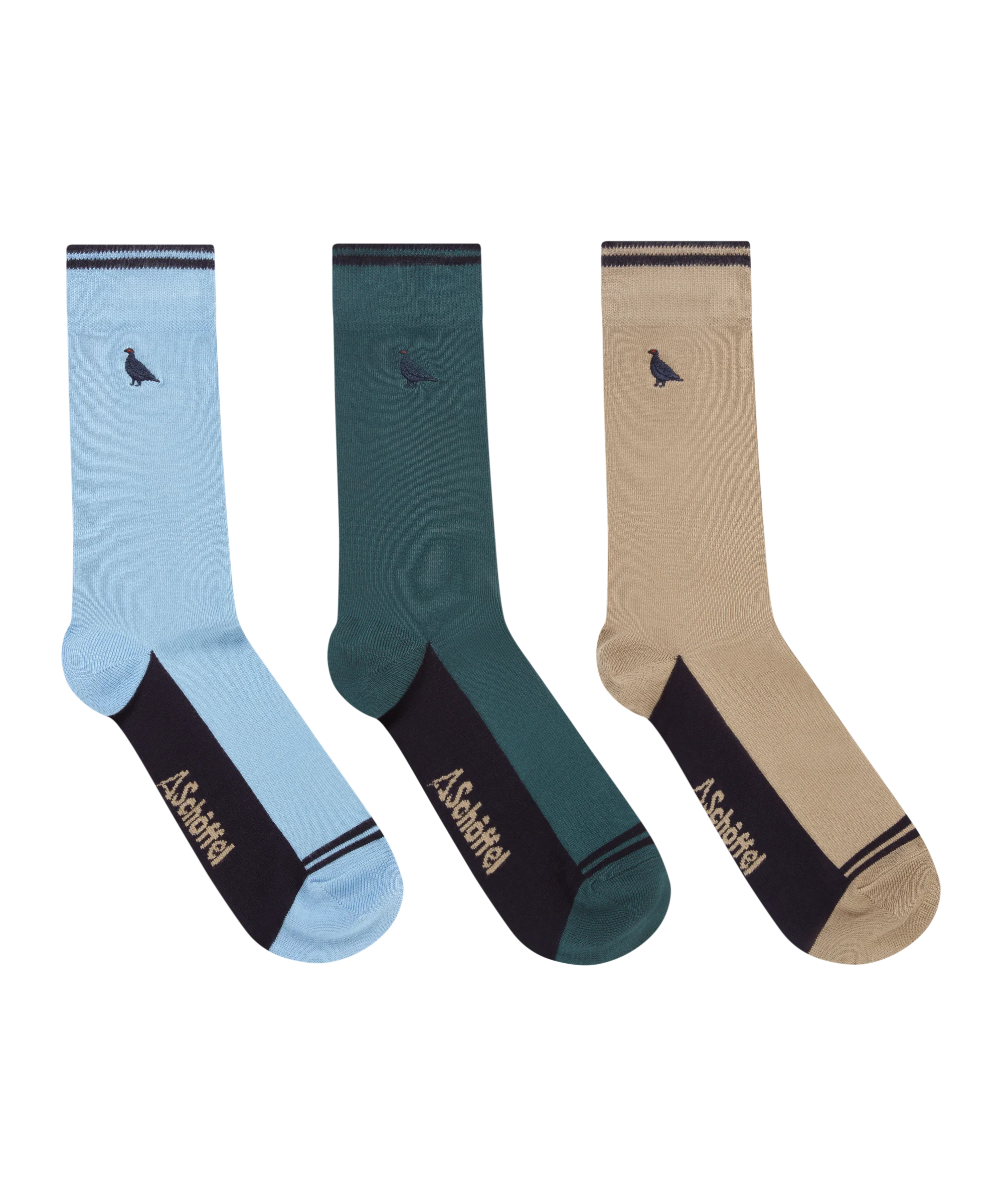 Men's Bamboo Sock (Box Of 3) - Ptarmigan Mix