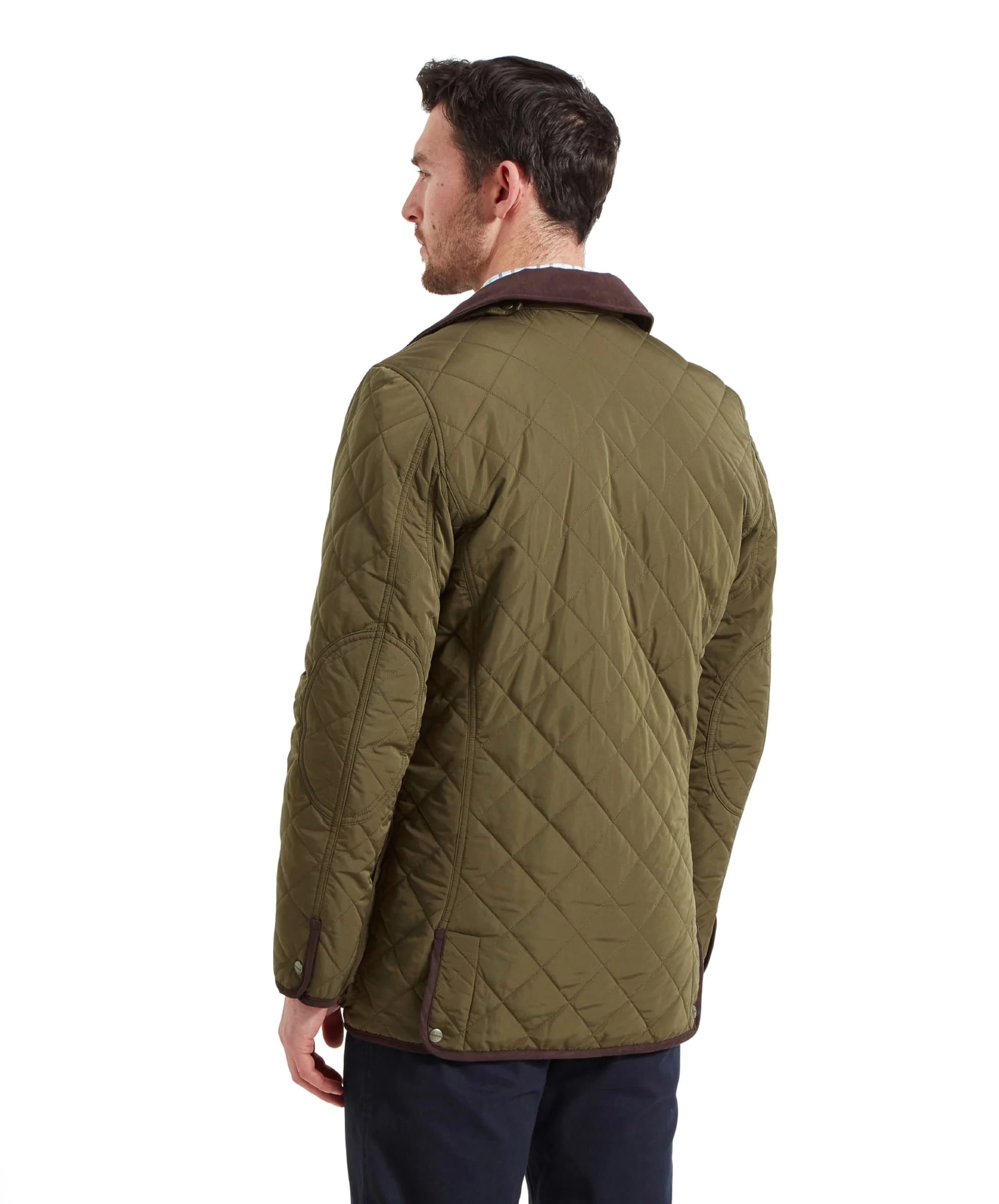 Barrowden Quilt Jacket - Olive - Image 5