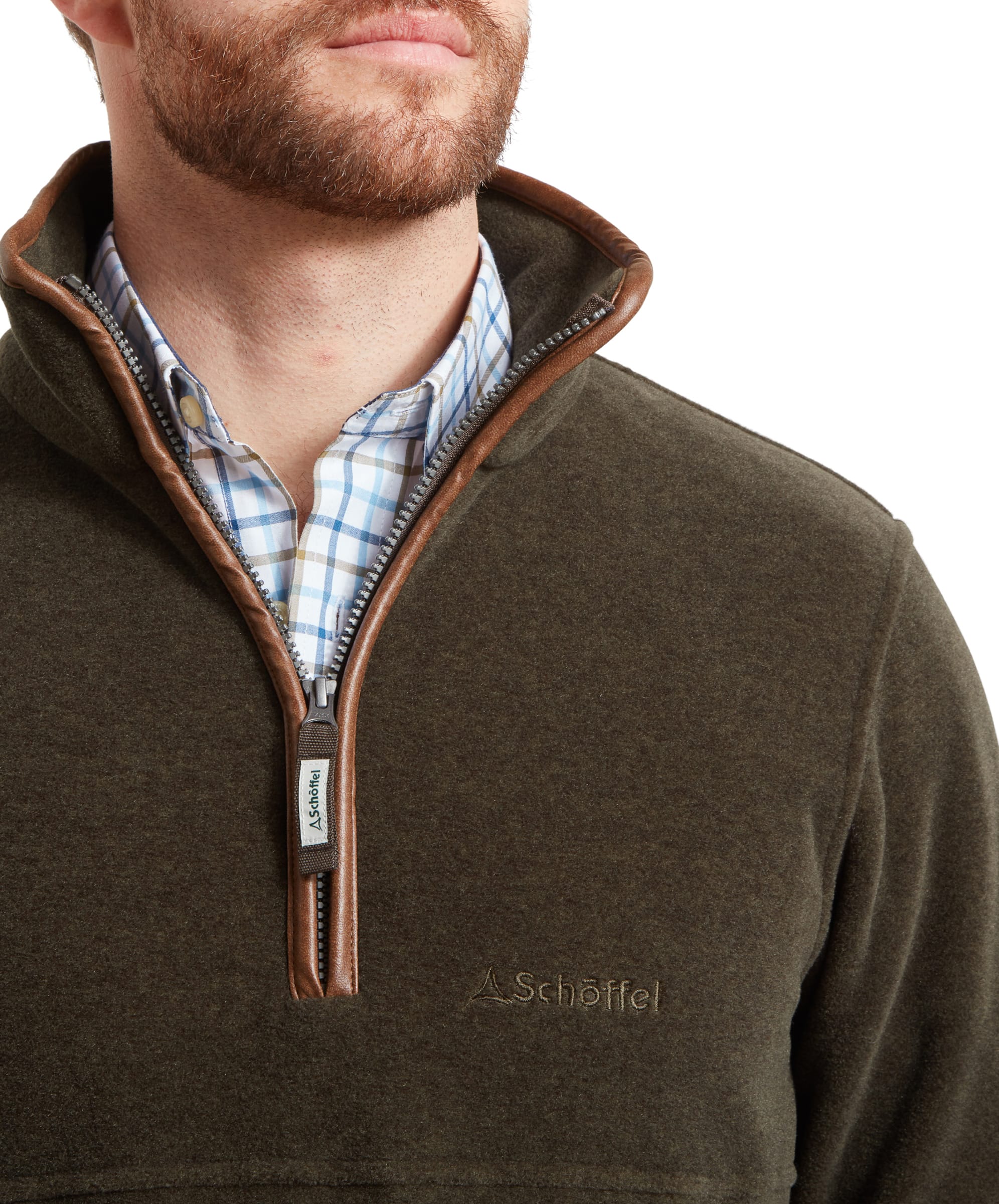 Berkeley Quarter Zip Fleece - Dark Olive - Image 7