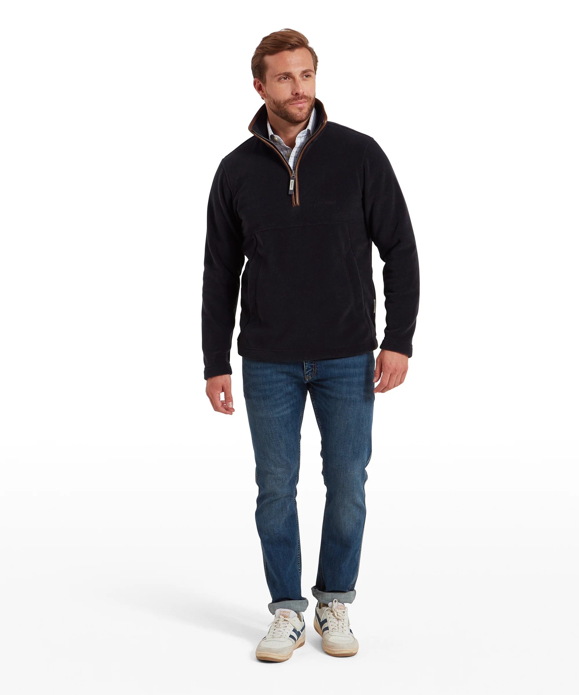 Berkeley Quarter Zip Fleece - Gunmetal - Image 3