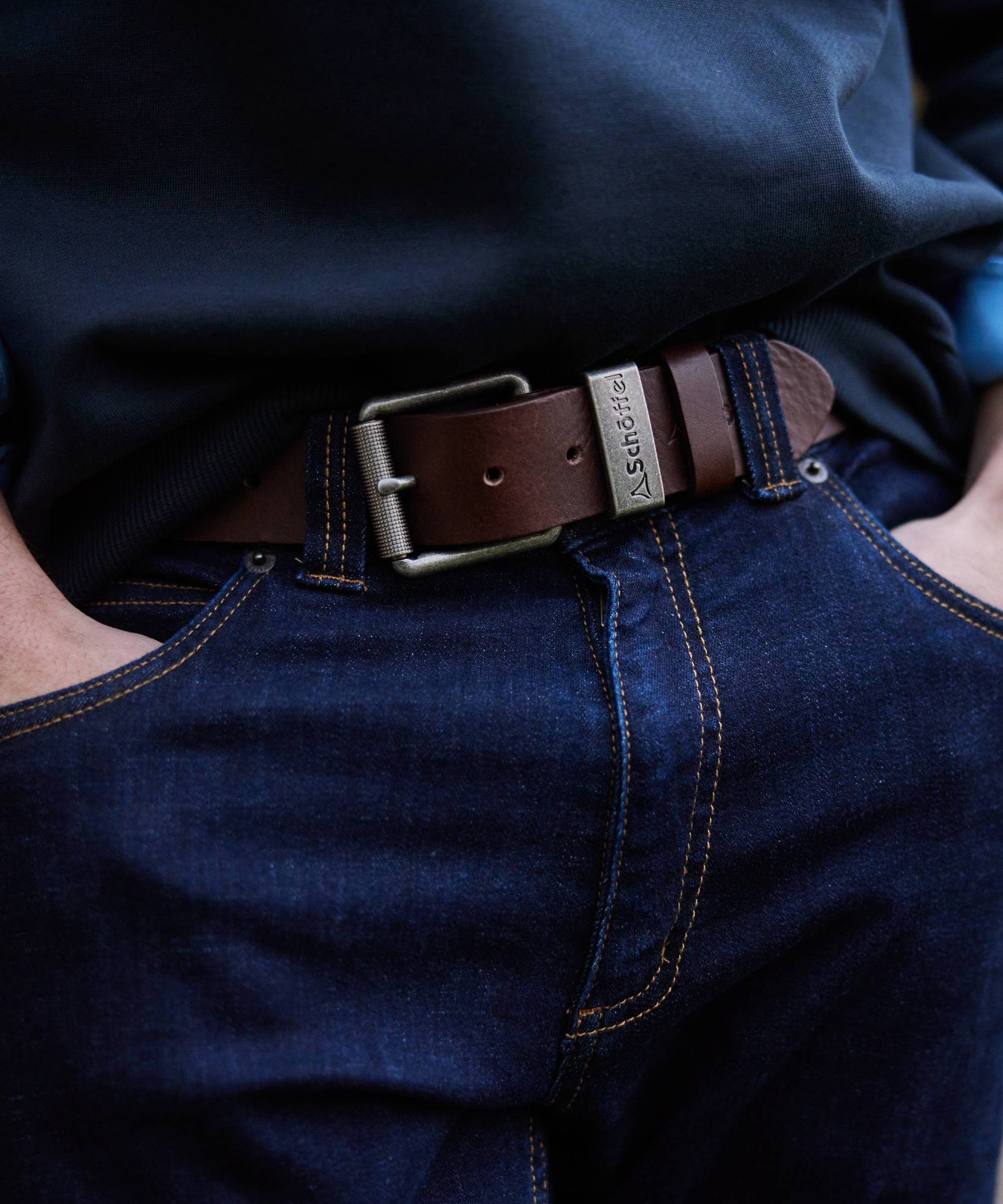 Blackwell Leather Belt - Dark Brown - Image 2