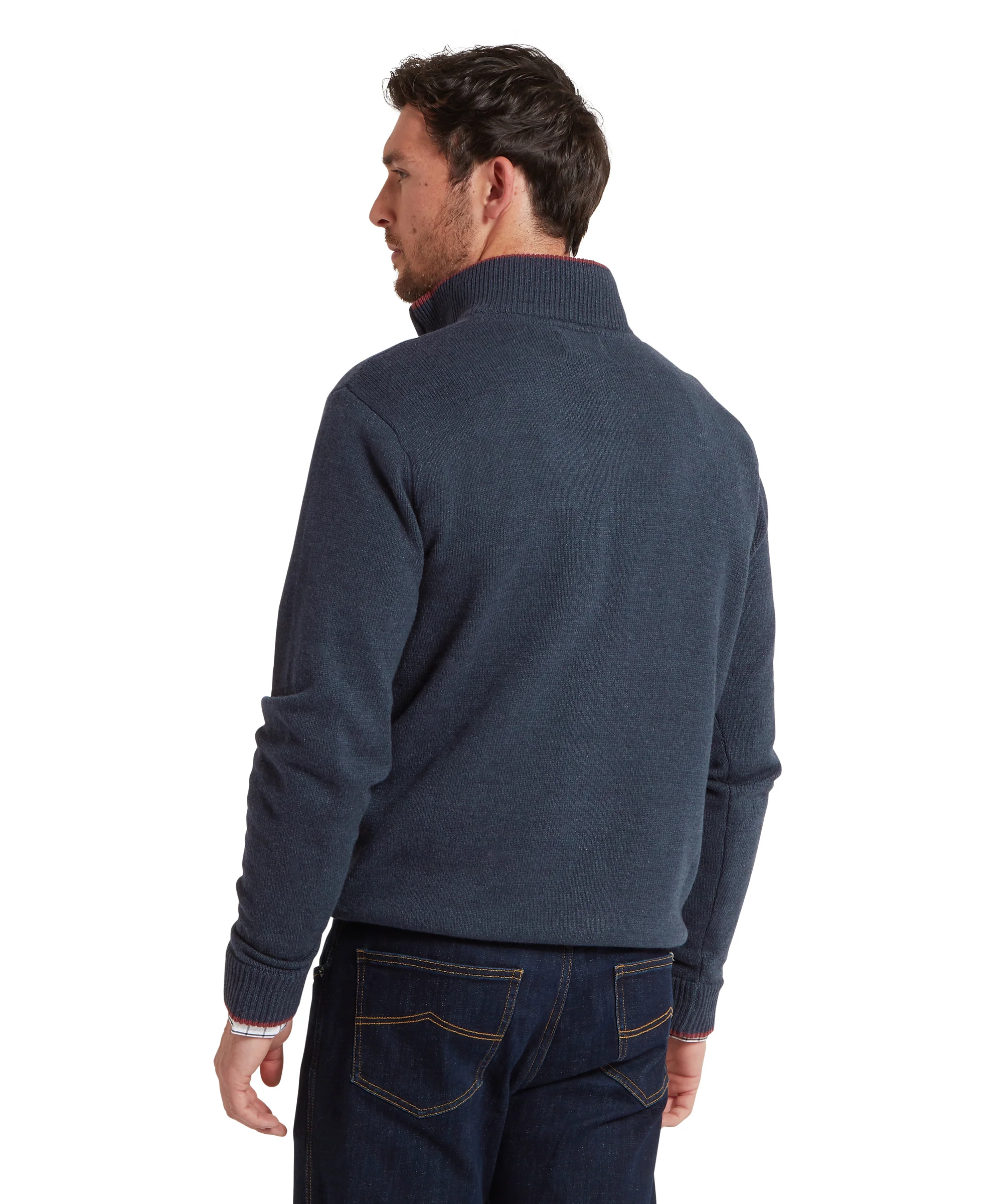 Blair Quarter Zip Jumper - Ink Navy - Image 5