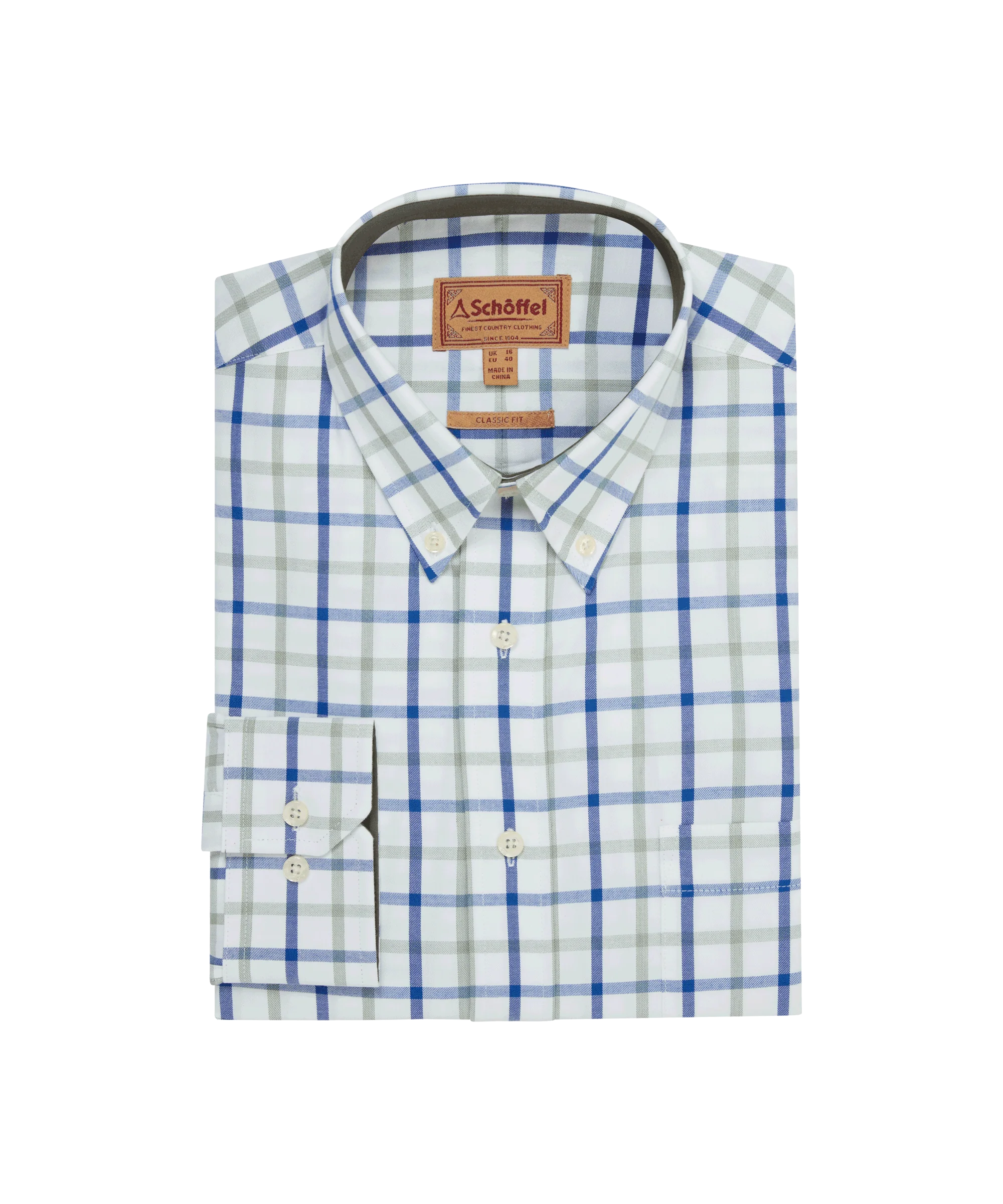 Brancaster Classic Shirt - Moss Check