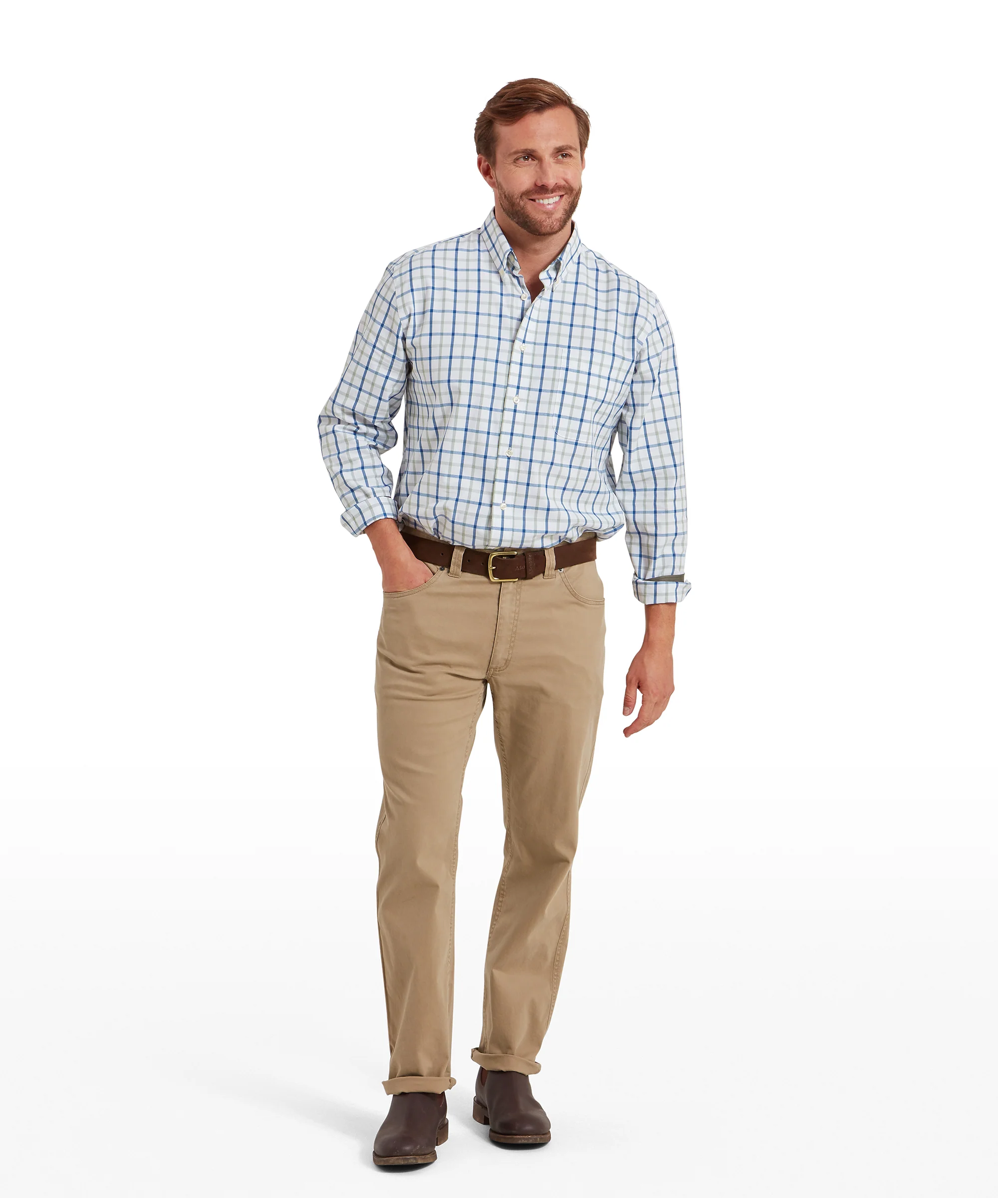 Brancaster Classic Shirt - Moss Check - Image 3