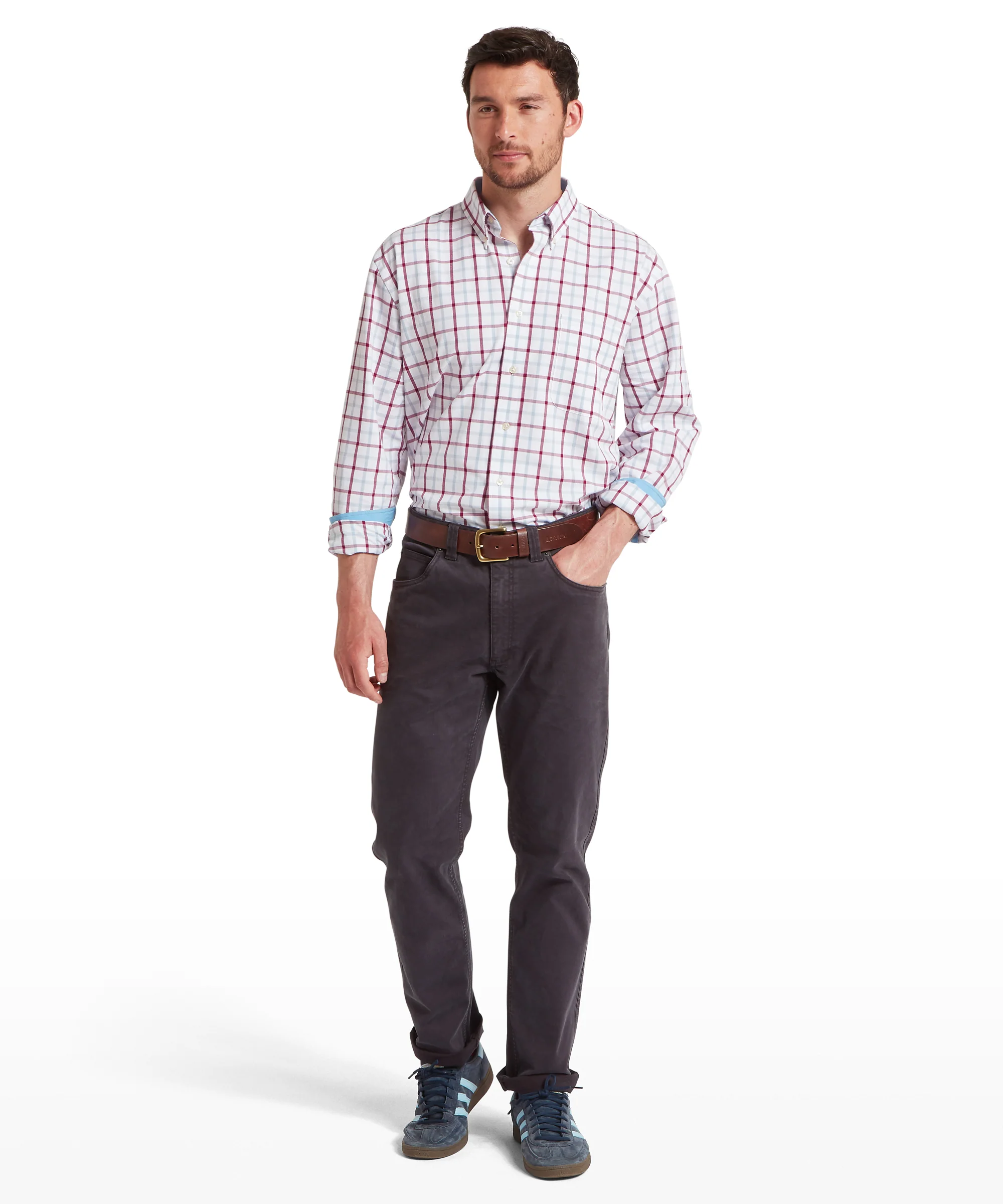 Brancaster Classic Shirt - Mountain Blue Check - Image 3