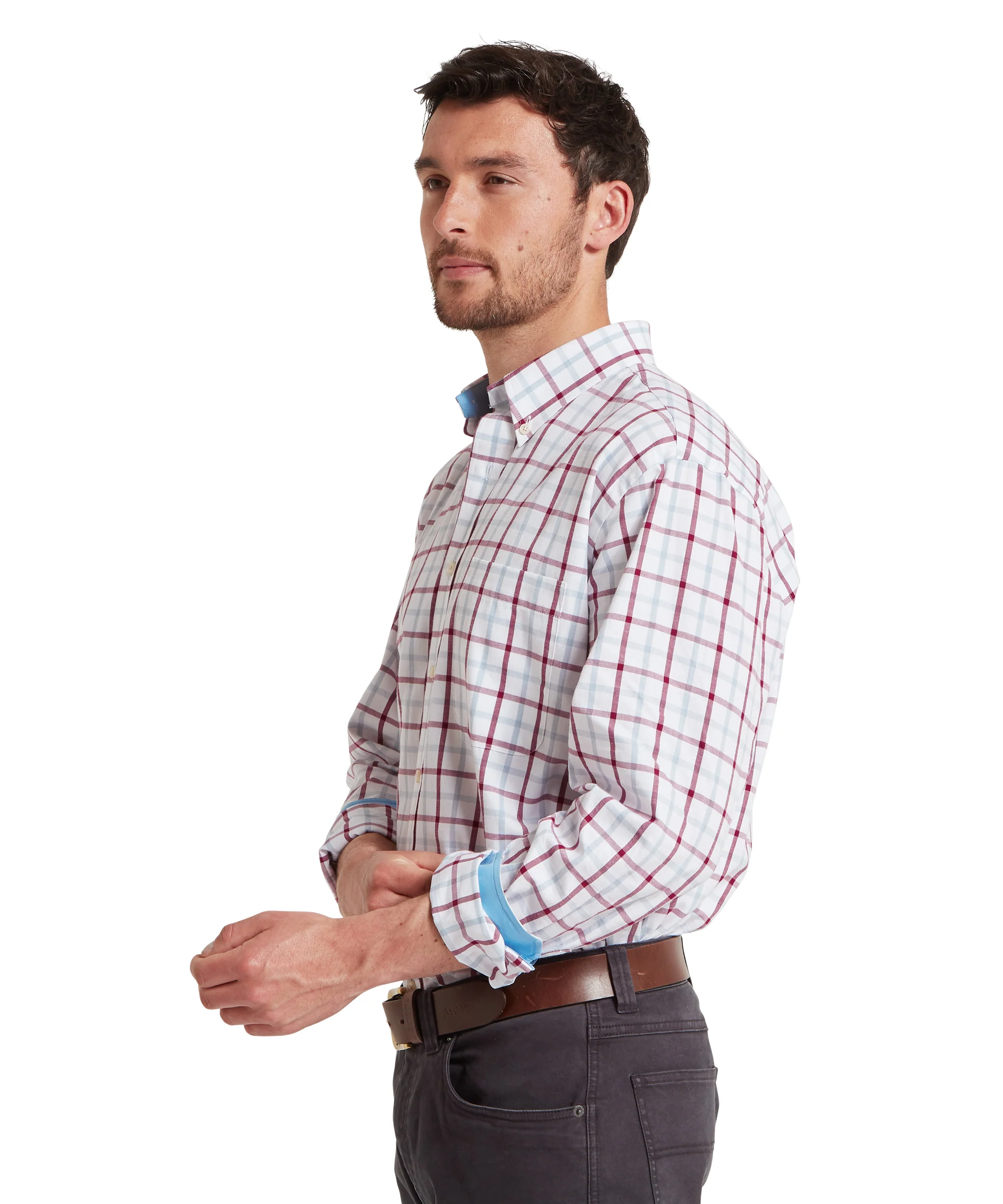 Brancaster Classic Shirt - Mountain Blue Check - Image 4