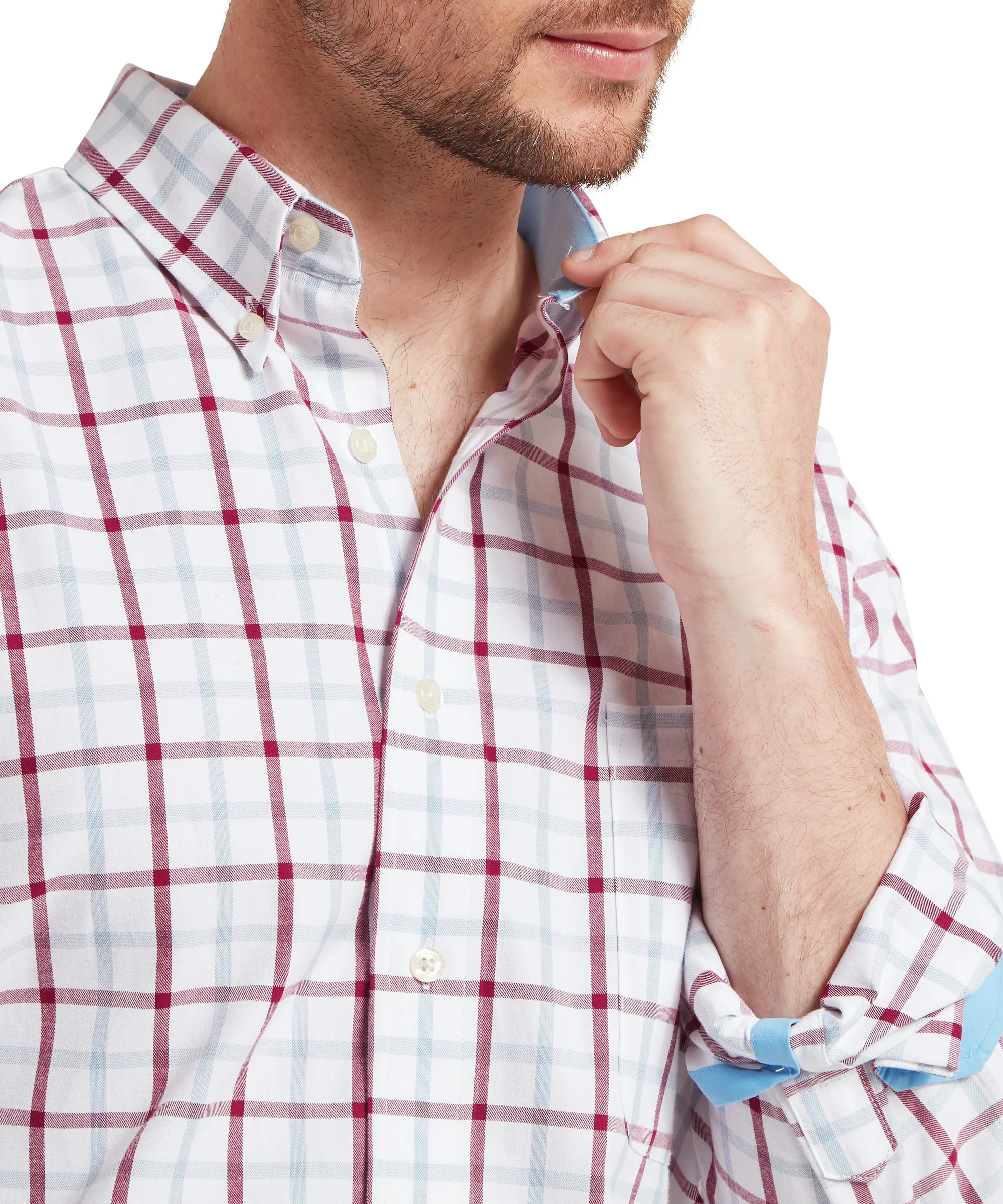 Brancaster Classic Shirt - Mountain Blue Check - Image 6