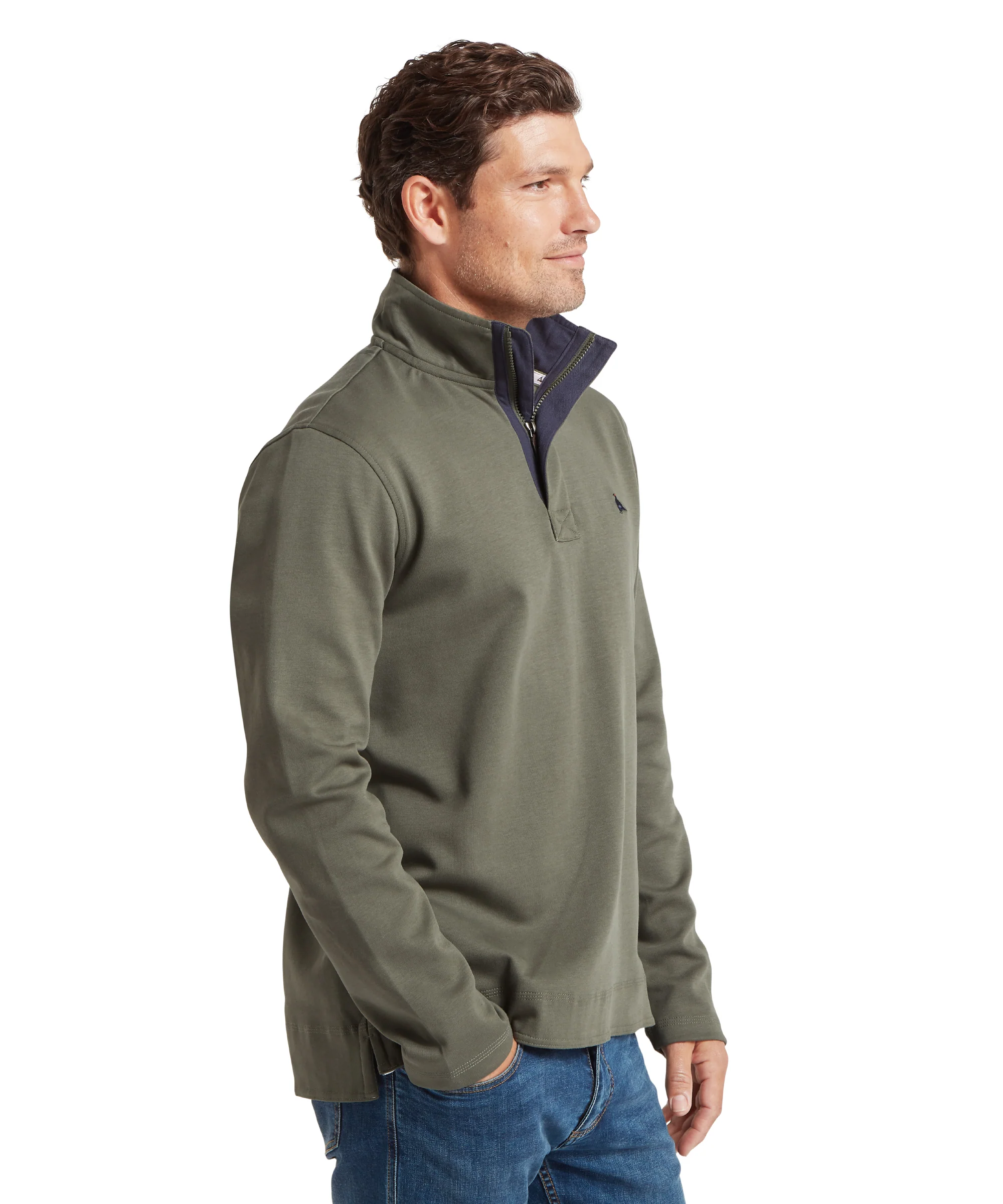 Branscombe Cove Sweatshirt - Beetle Green - Image 4