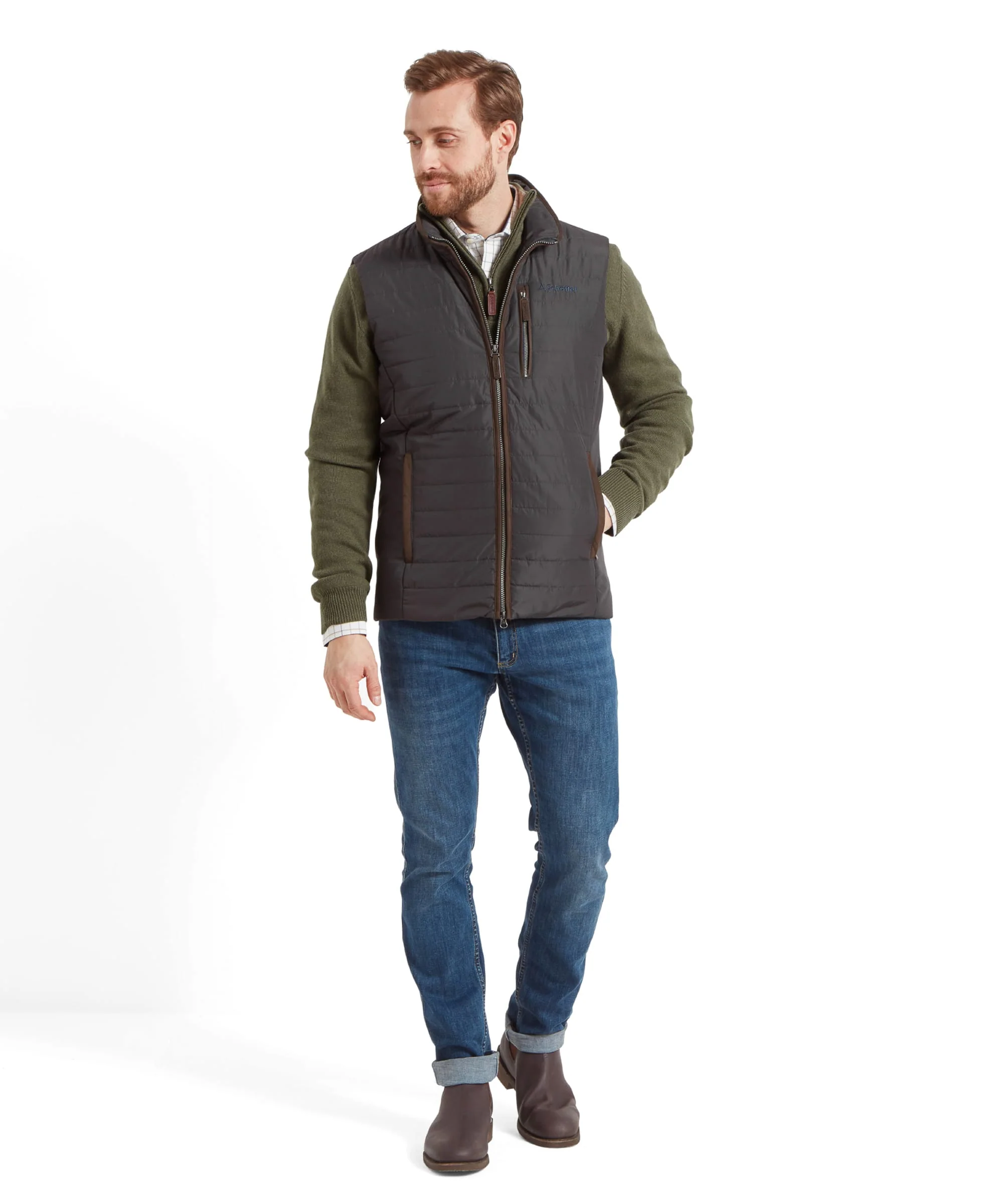 Brora Gilet - Charcoal - Image 3