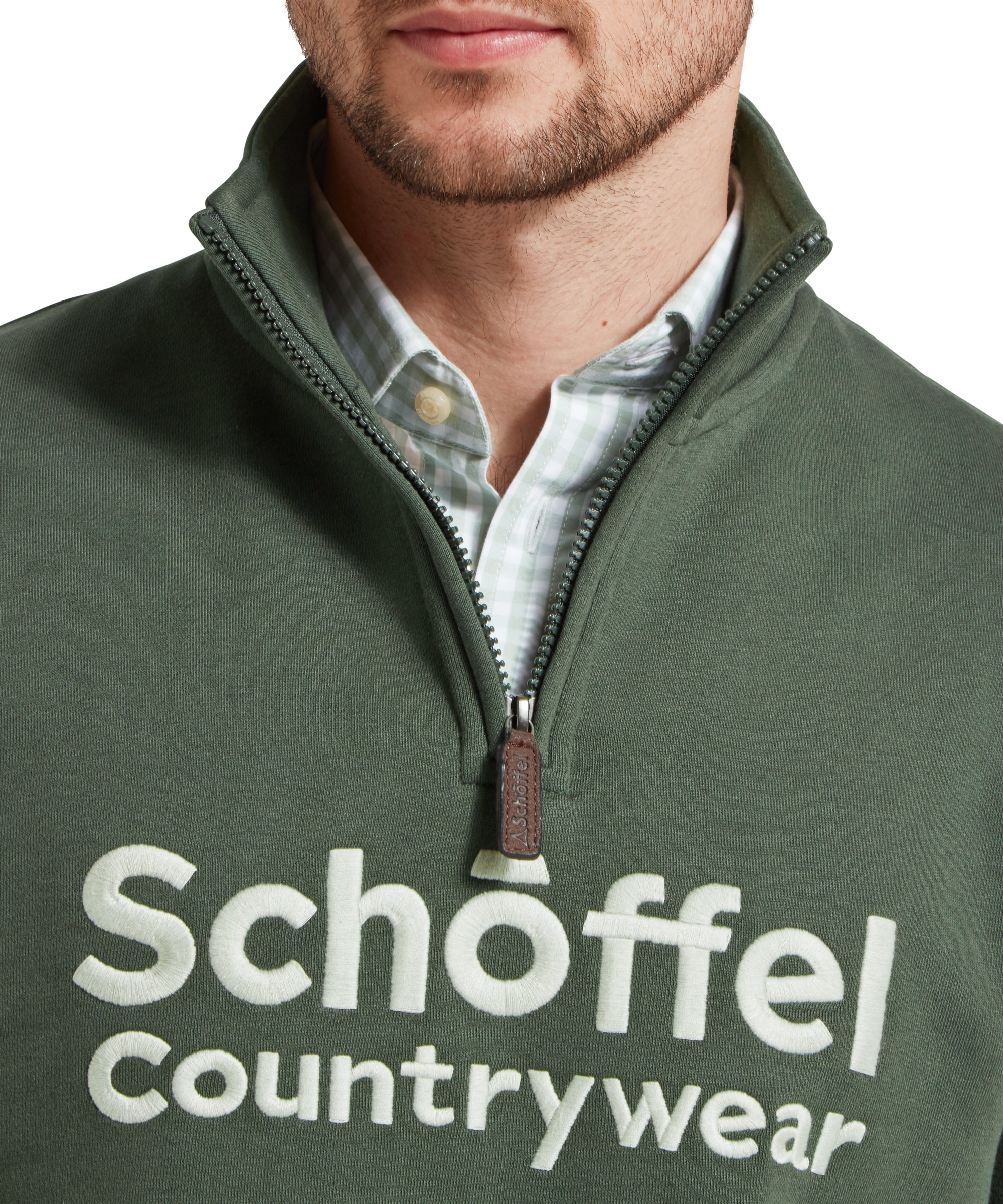 Bude Quarter Zip Sweatshirt - Dark Forest - Image 6
