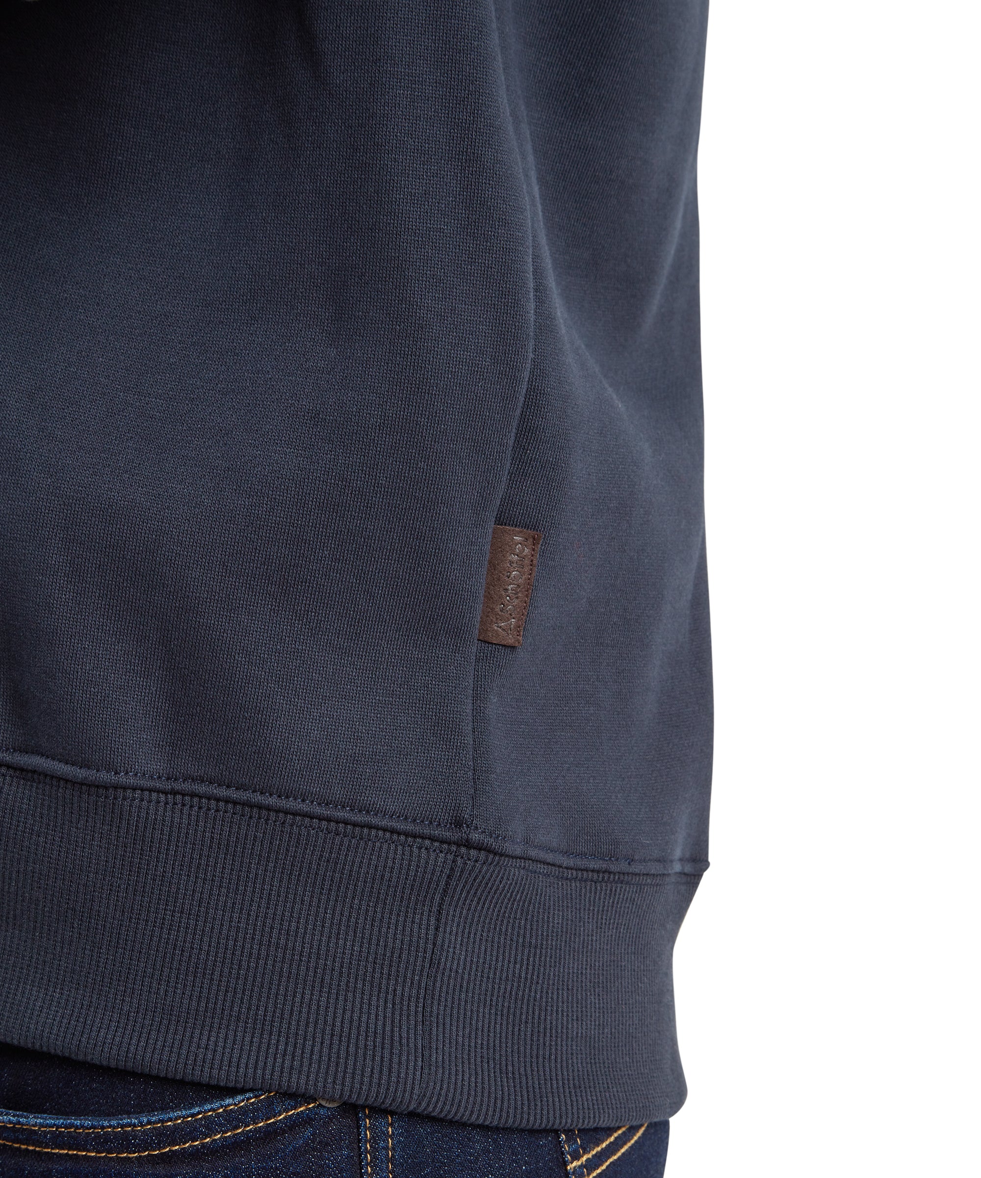 Bude Quarter Zip Sweatshirt - Navy - Image 2