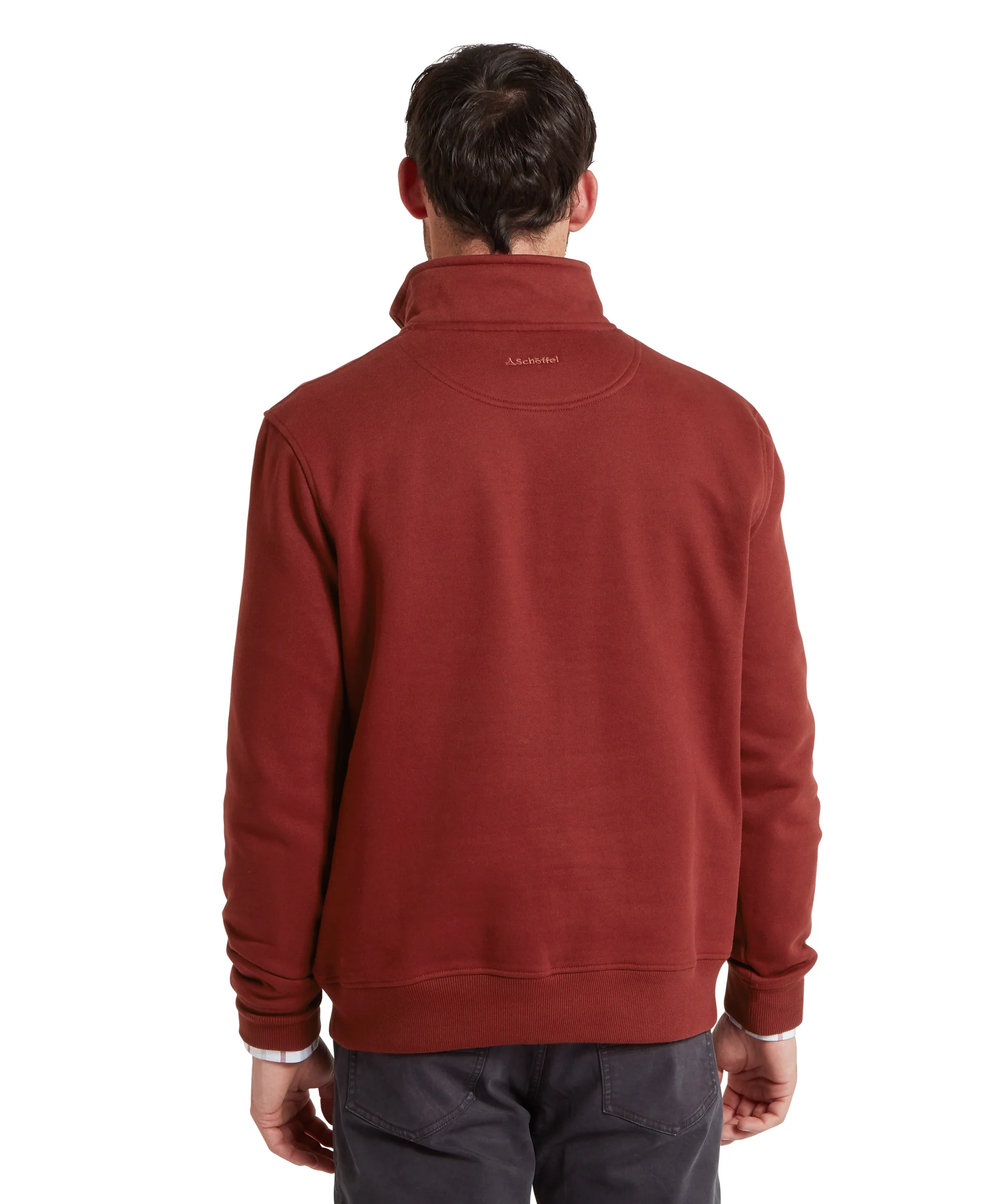 Bude Quarter Zip Sweatshirt - Redwood - Image 5