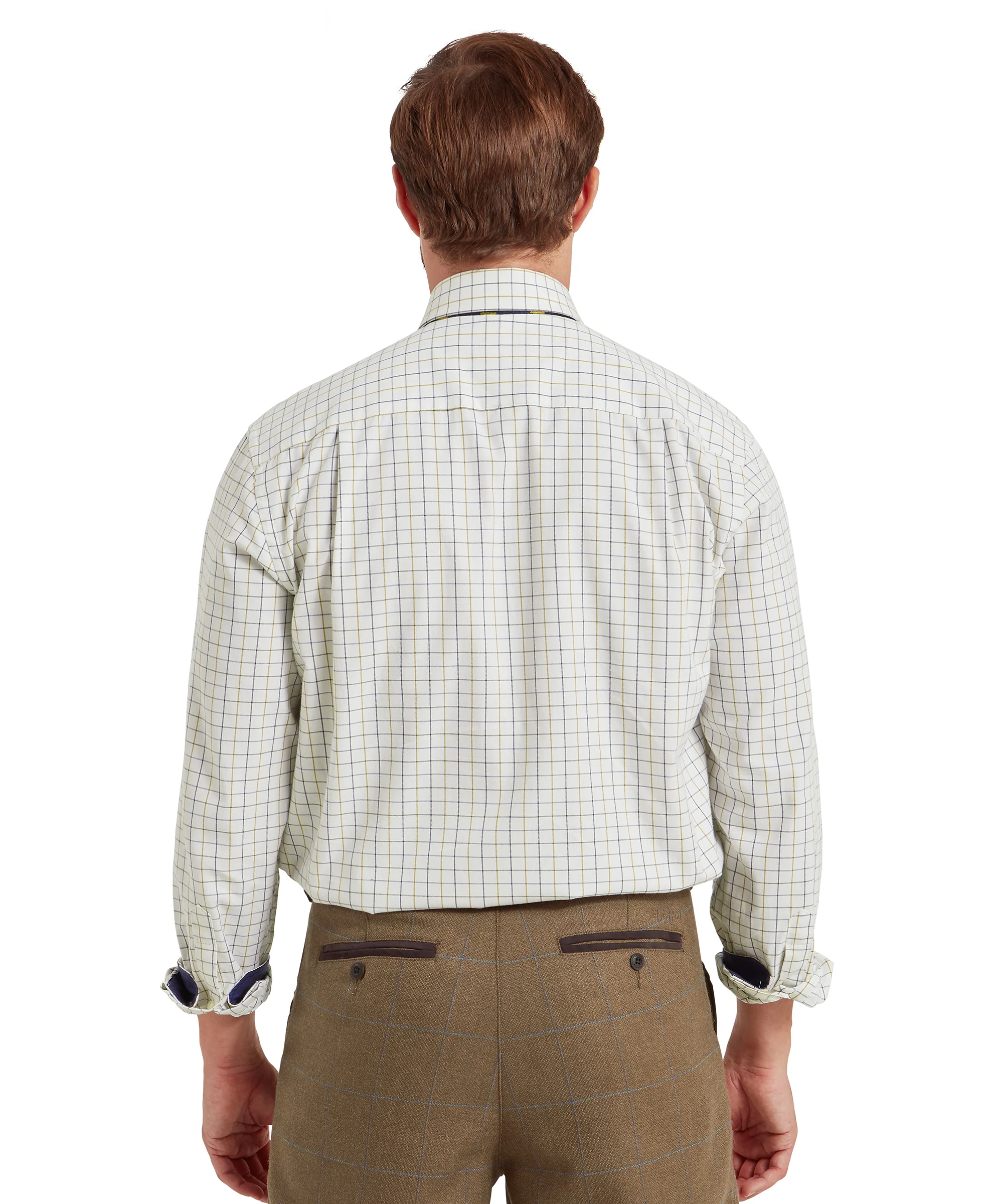 Burnham Tattersall Classic Shirt - Vintage Navy Tattersall - Image 5