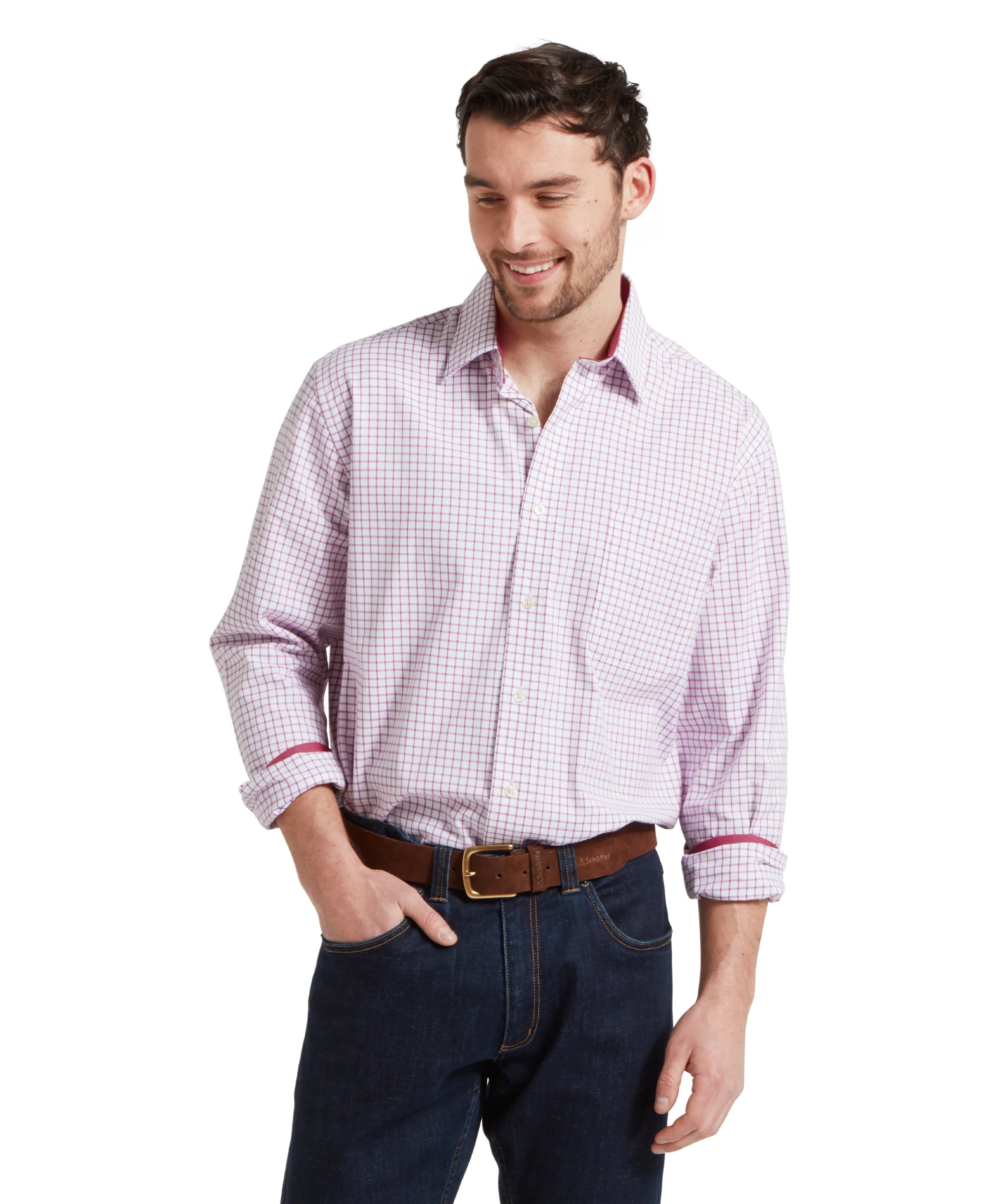 Cambridge Classic Shirt - Raspberry - Image 2