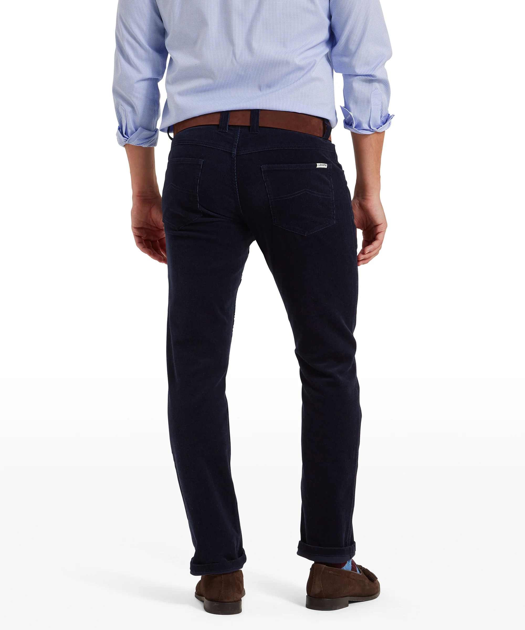Camden Cord Trousers - Navy - Image 5