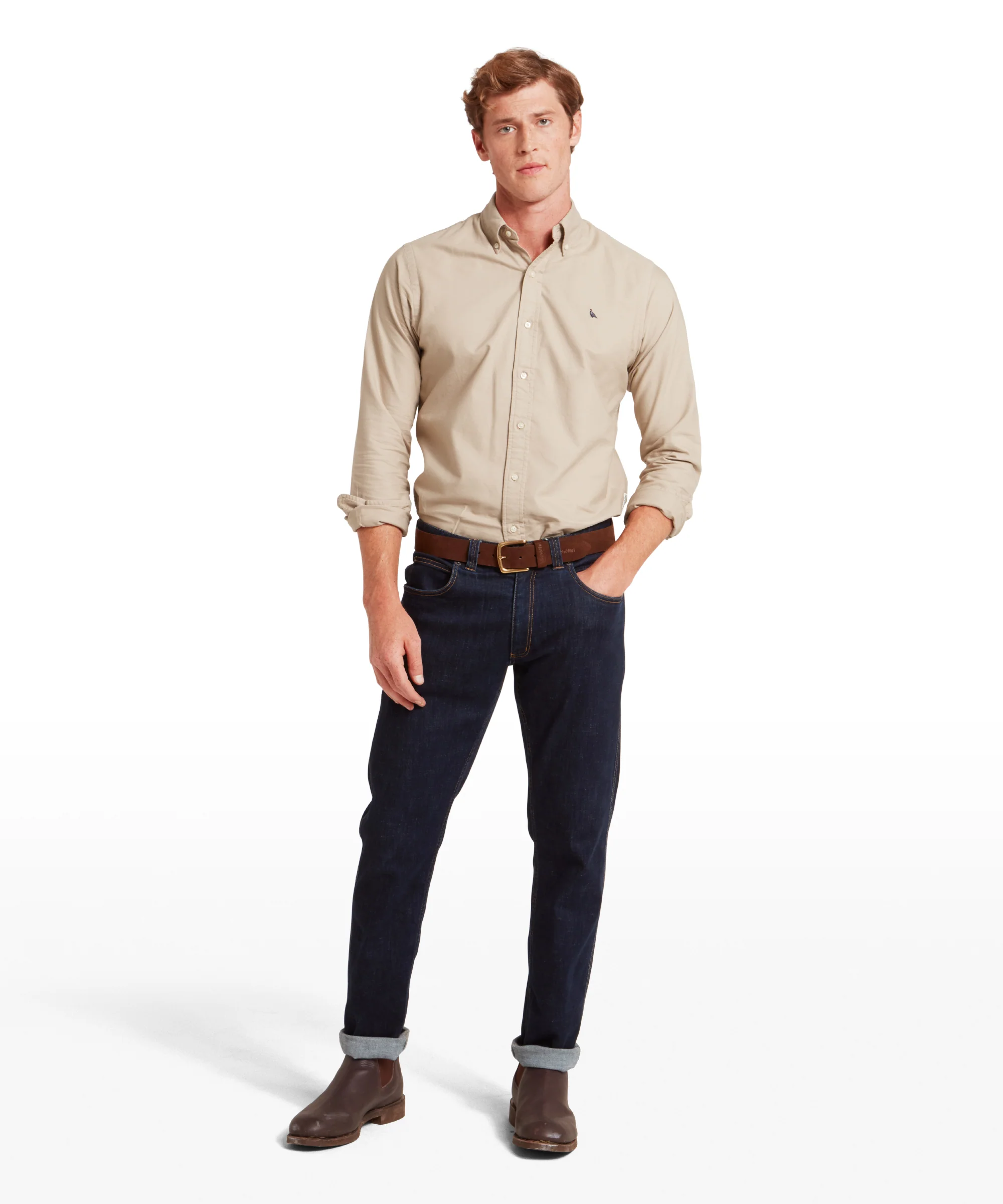 Cavendish Oxford Shirt - Cobblestone - Image 3
