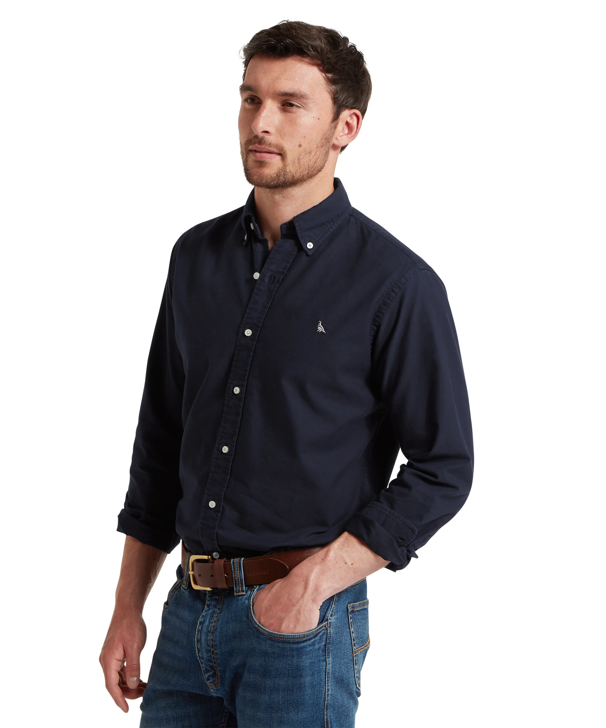 Cavendish Oxford Shirt - Navy - Image 4