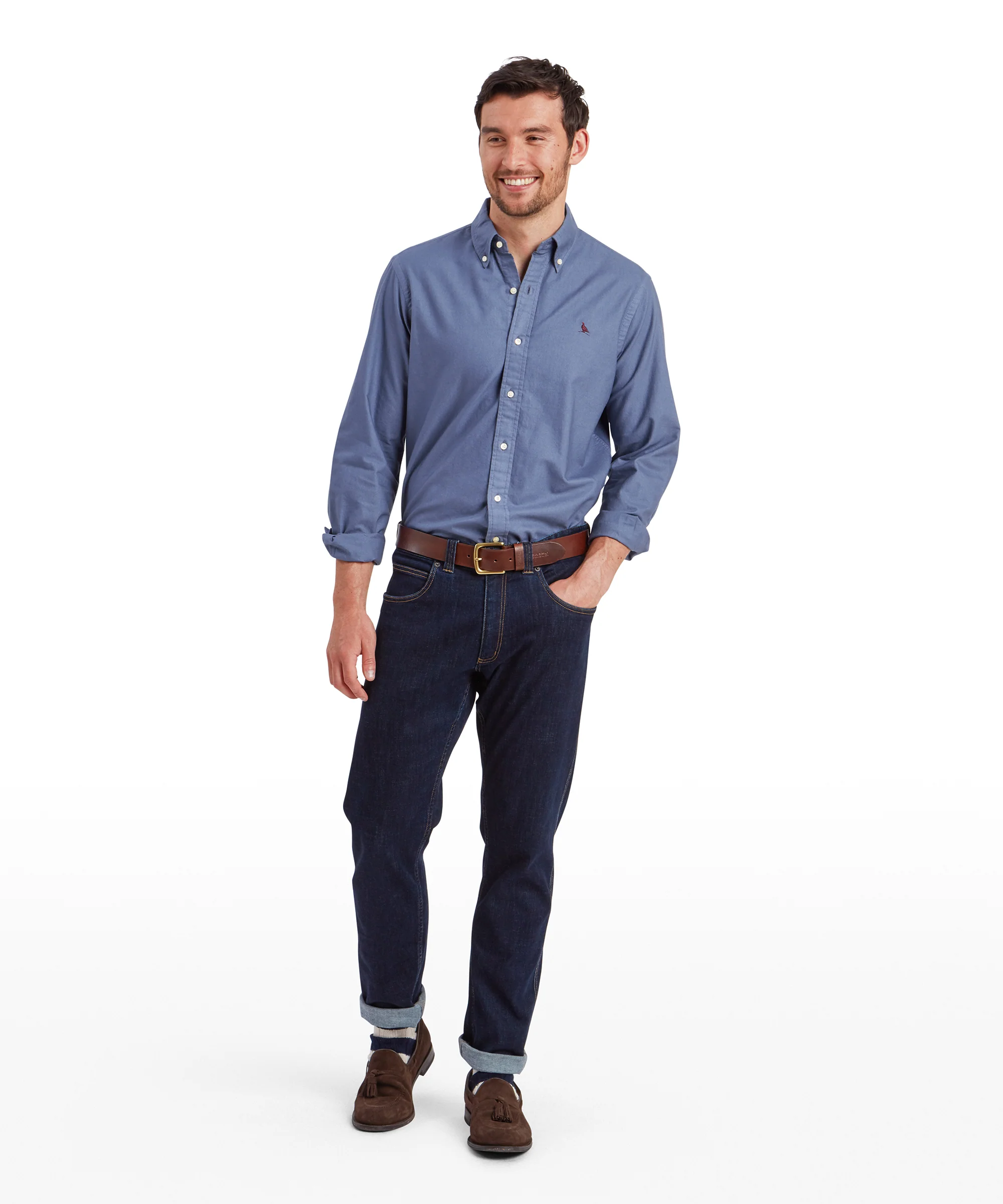 Cavendish Oxford Shirt - Vintage Navy - Image 3