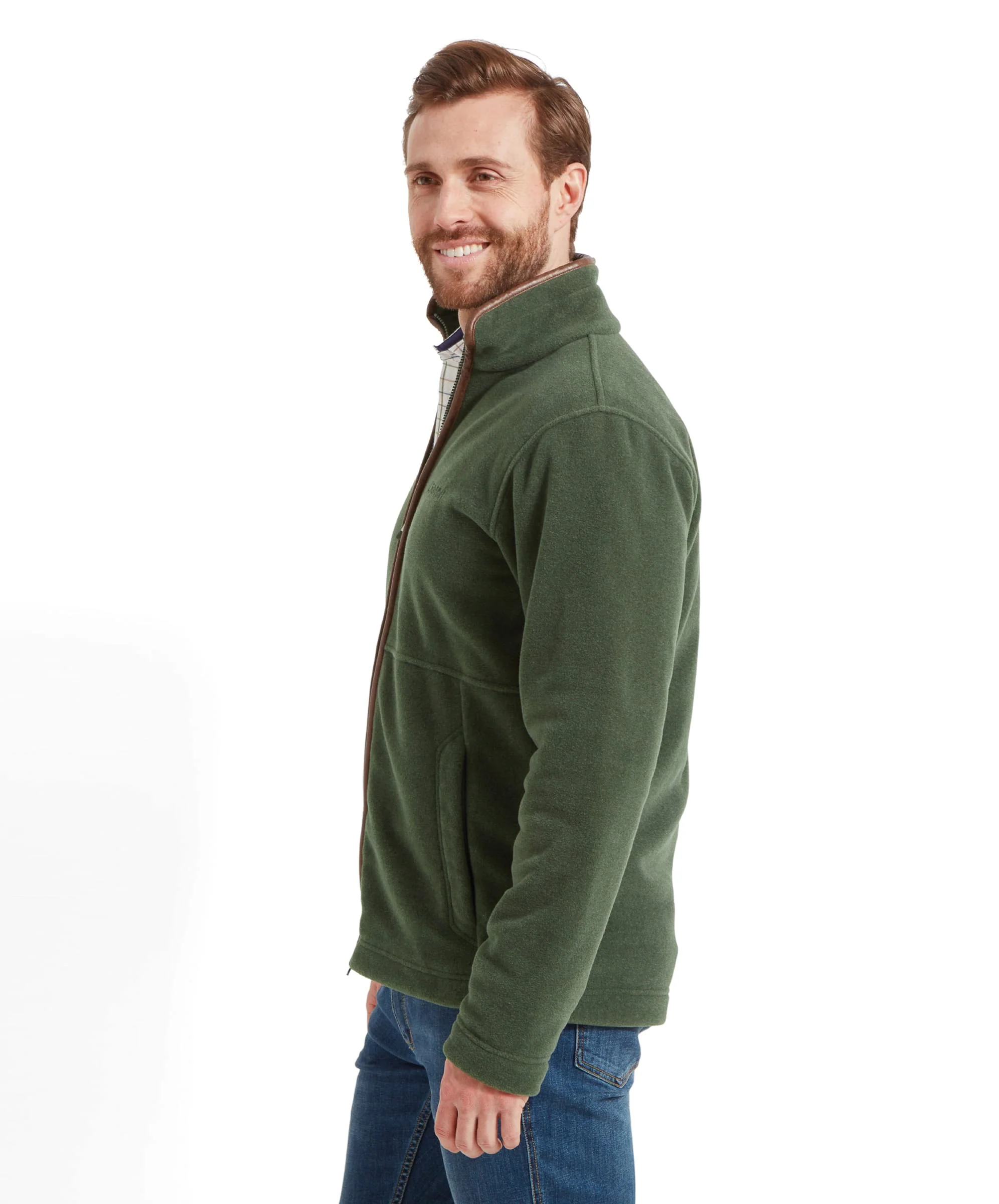 Cottesmore Fleece Jacket - Cedar Green - Image 4