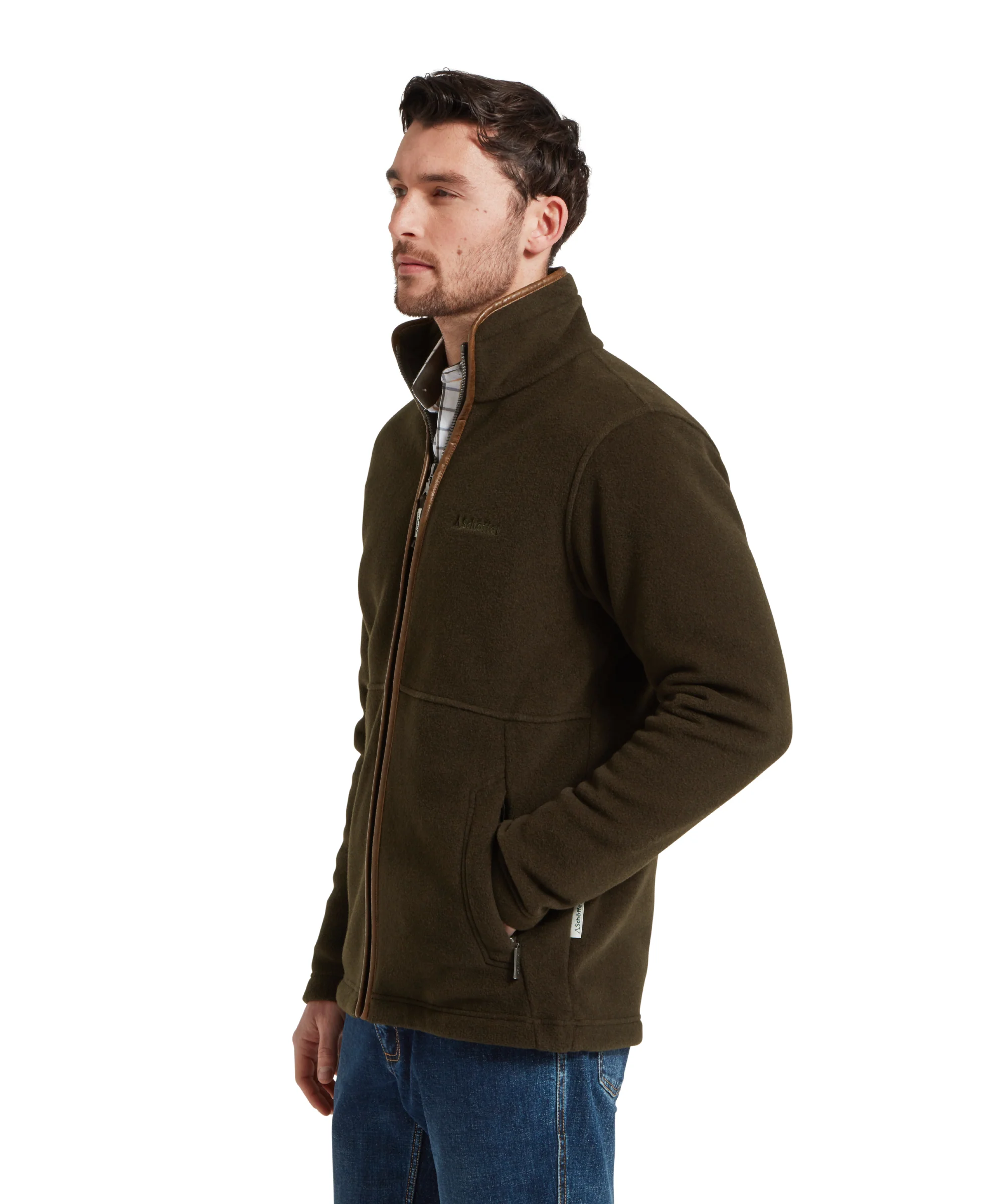 Cottesmore Fleece Jacket - Dark Olive - Image 4