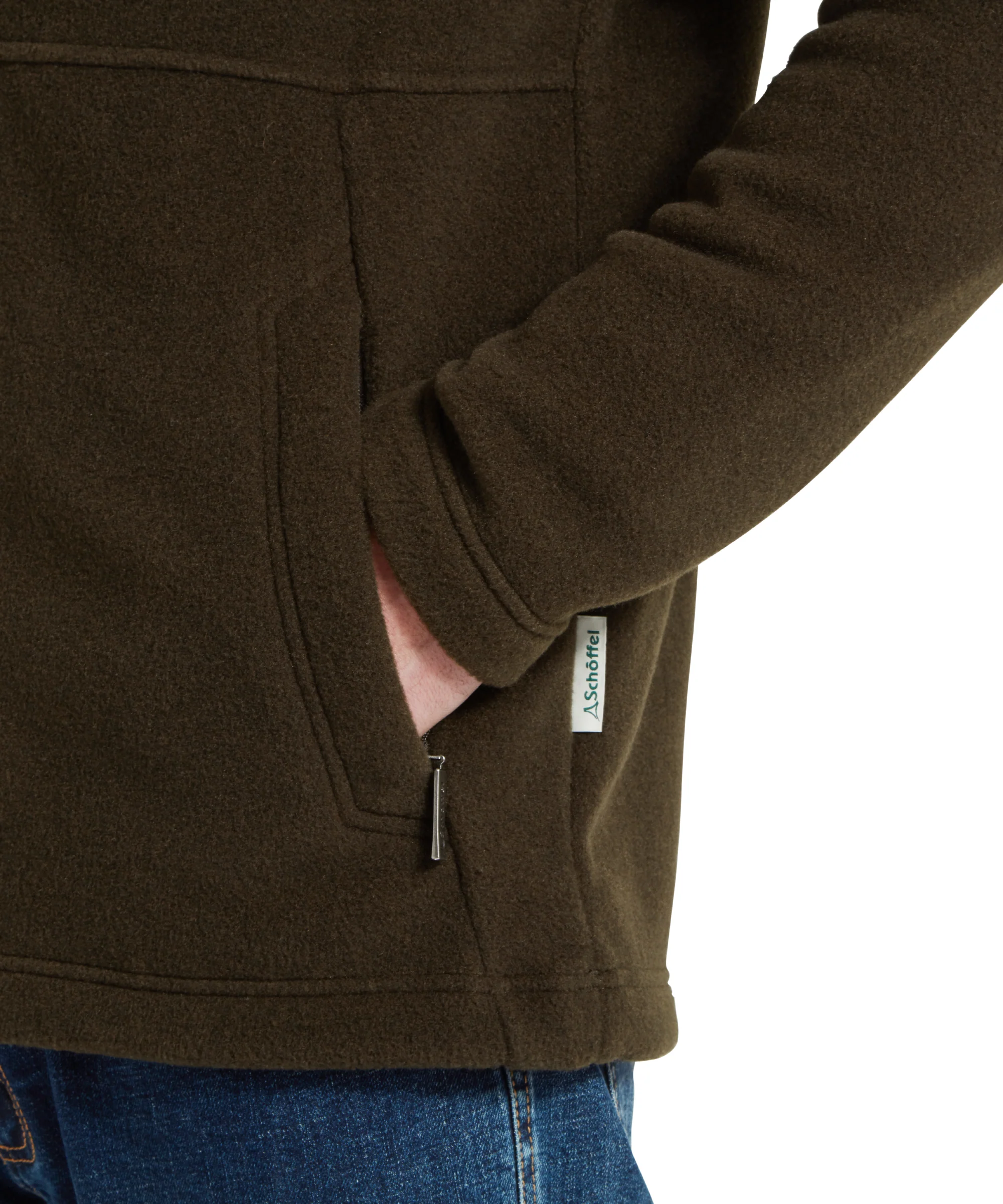 Cottesmore Fleece Jacket - Dark Olive - Image 6