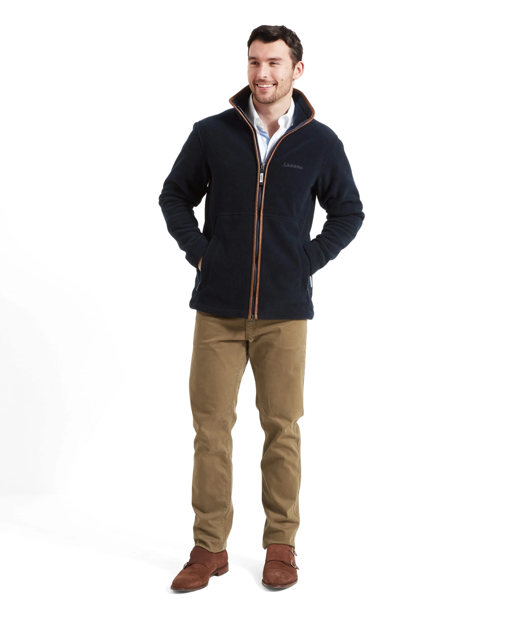 Cottesmore Fleece Jacket - Navy - Image 3