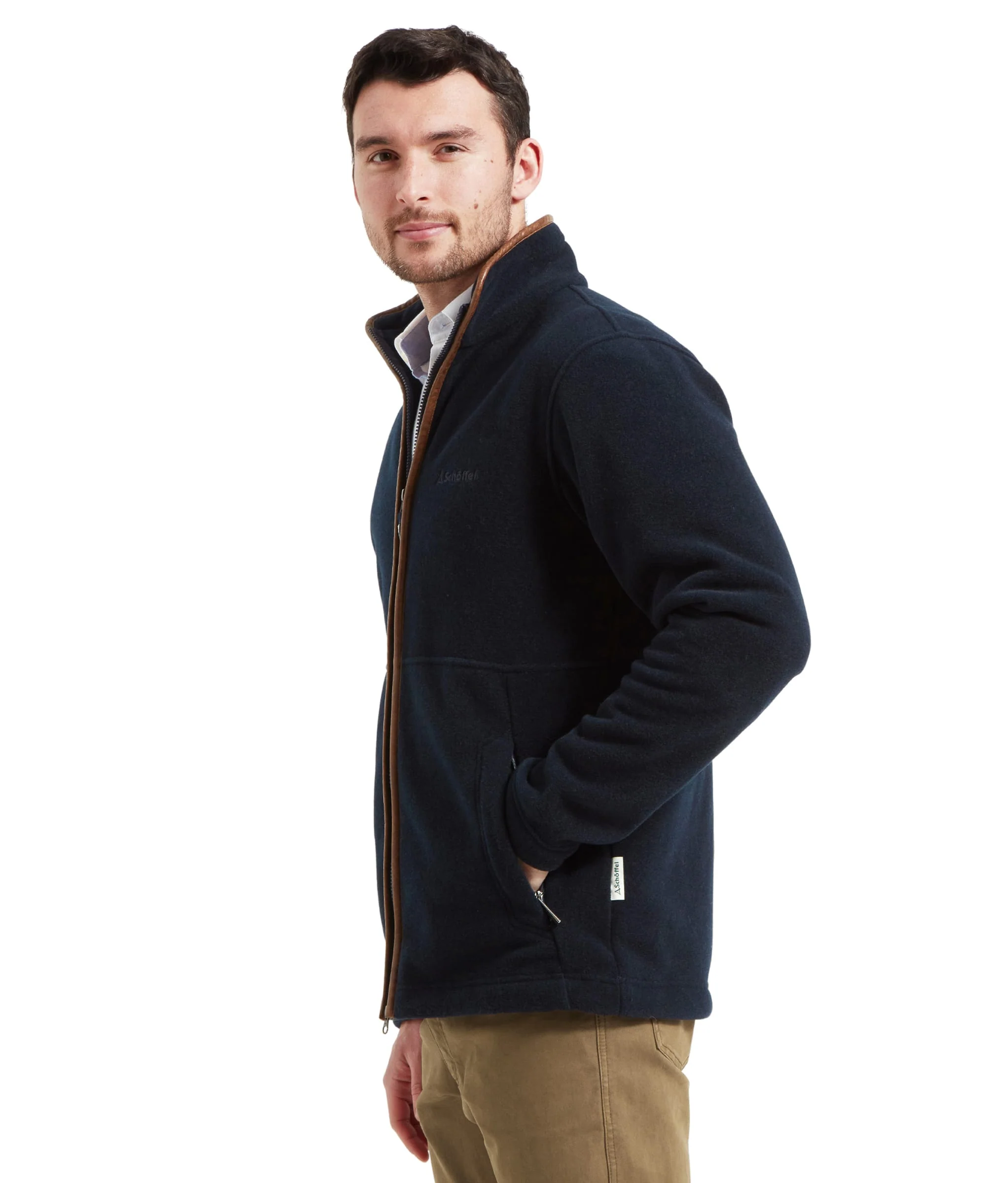 Cottesmore Fleece Jacket - Navy - Image 4