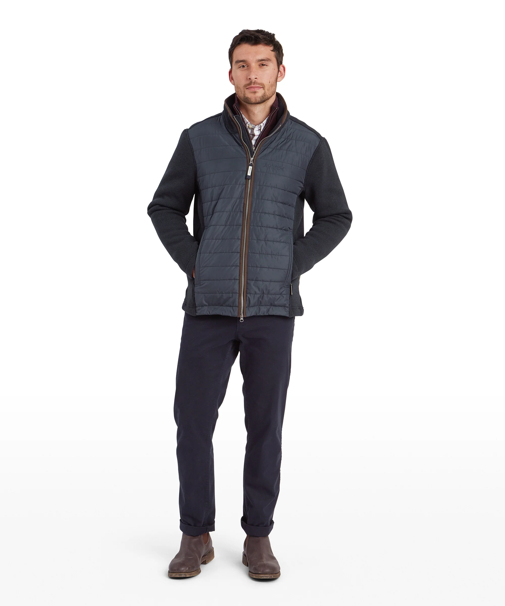 Cottesmore Hybrid Jacket - Petrol Blue - Image 4