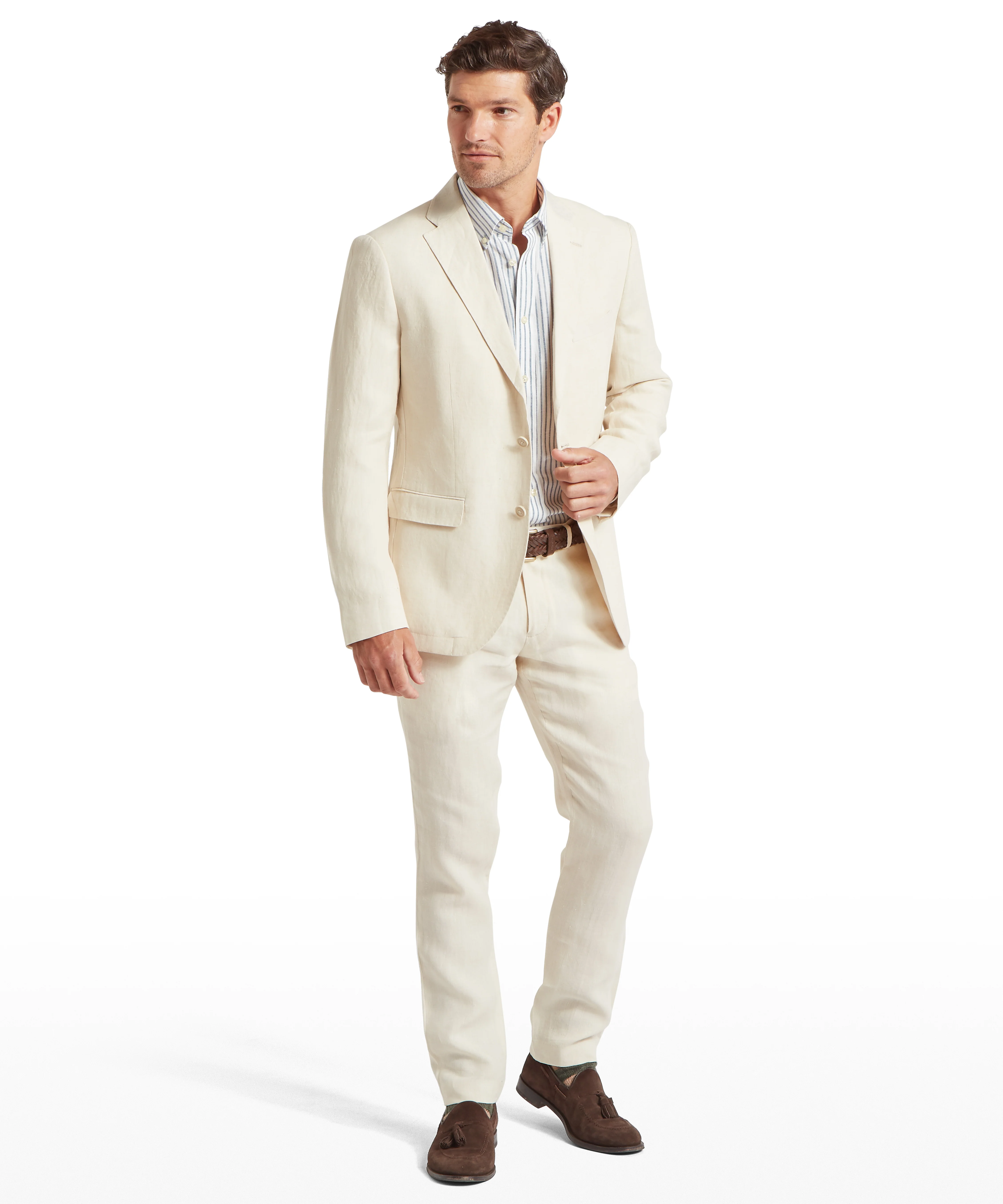 Cowes Linen Jacket - Oat - Image 3