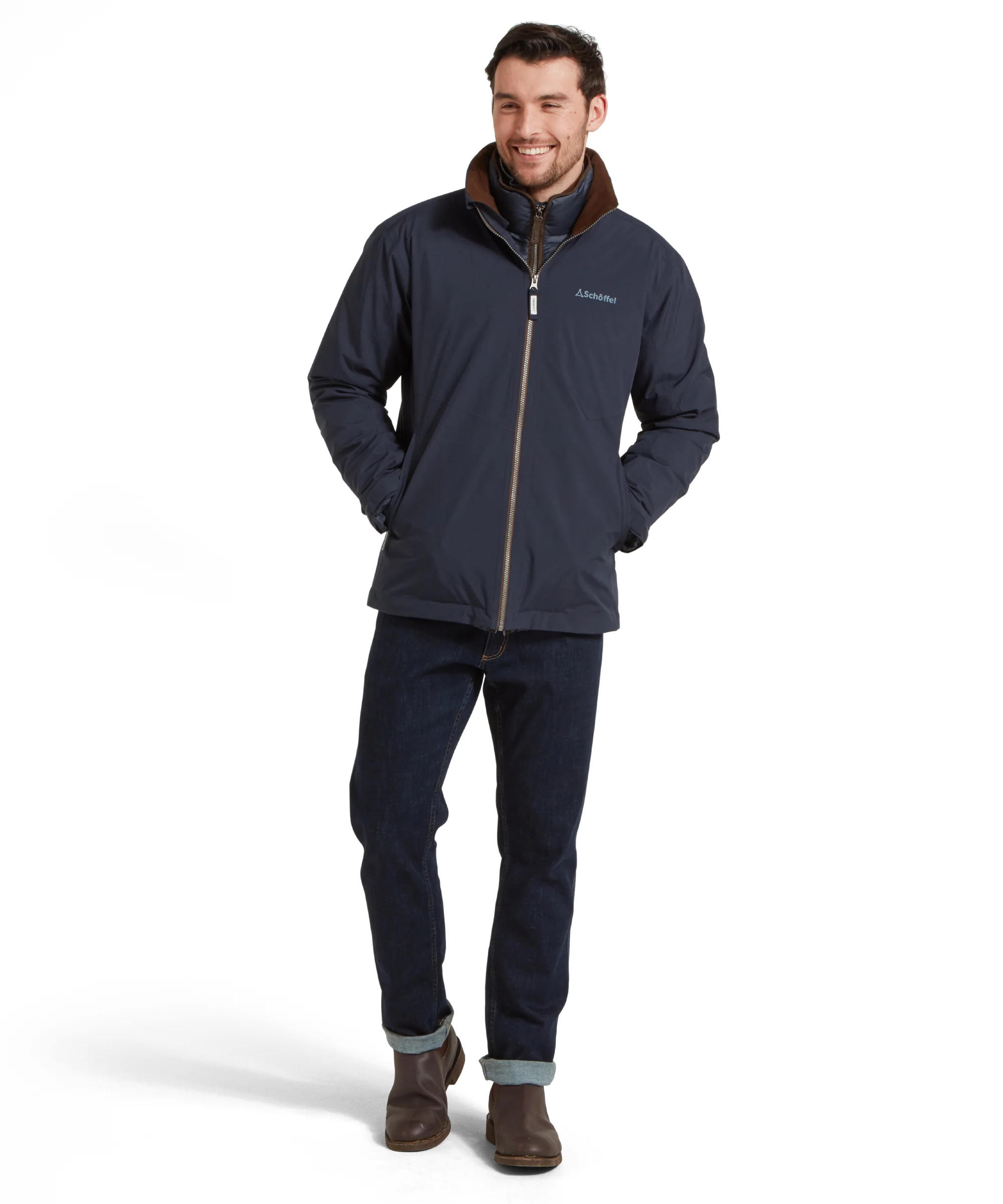Egleton Lightweight Jacket - True Navy - Image 3