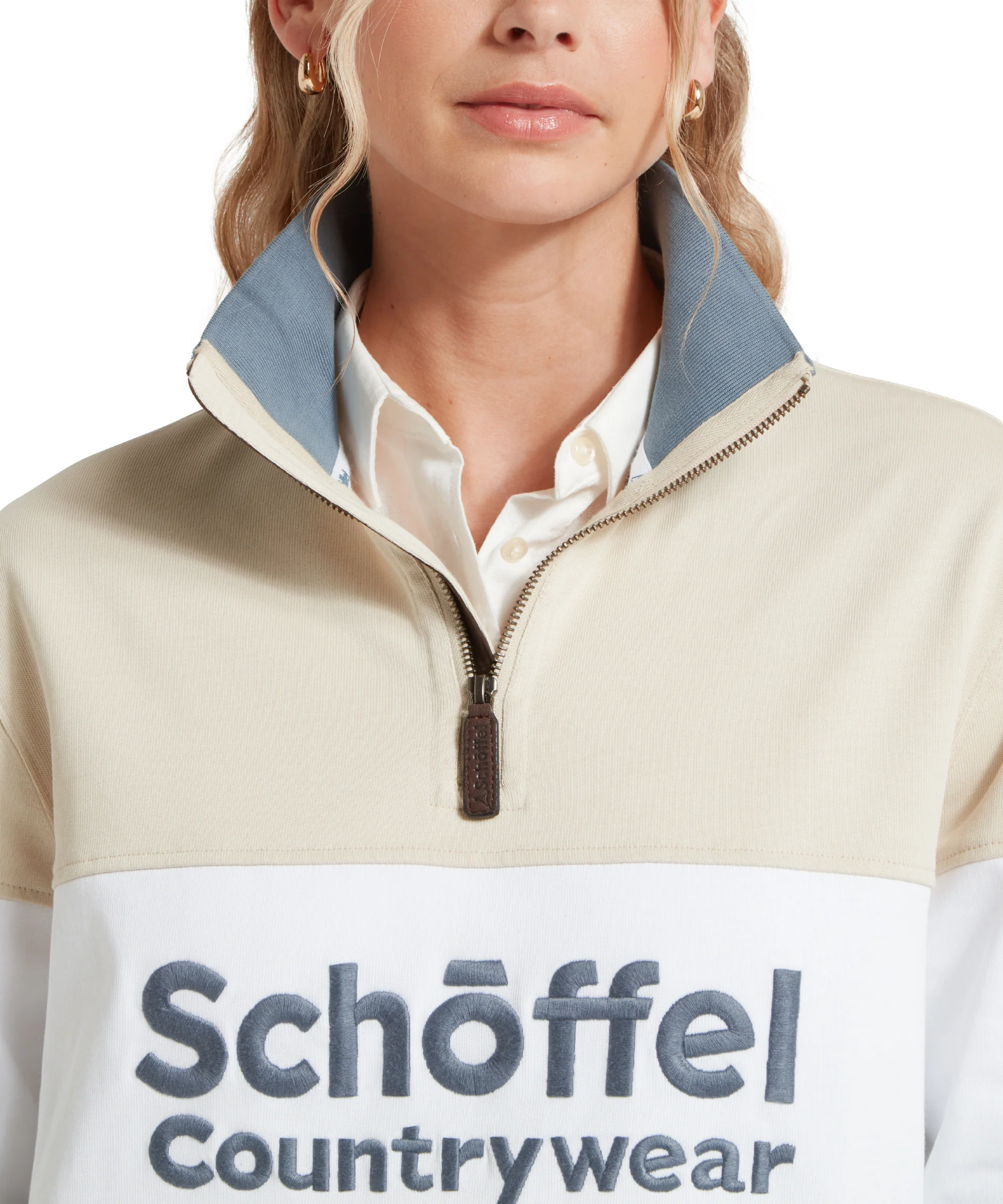 Exeter Heritage Quarter Zip - Stone - Image 12