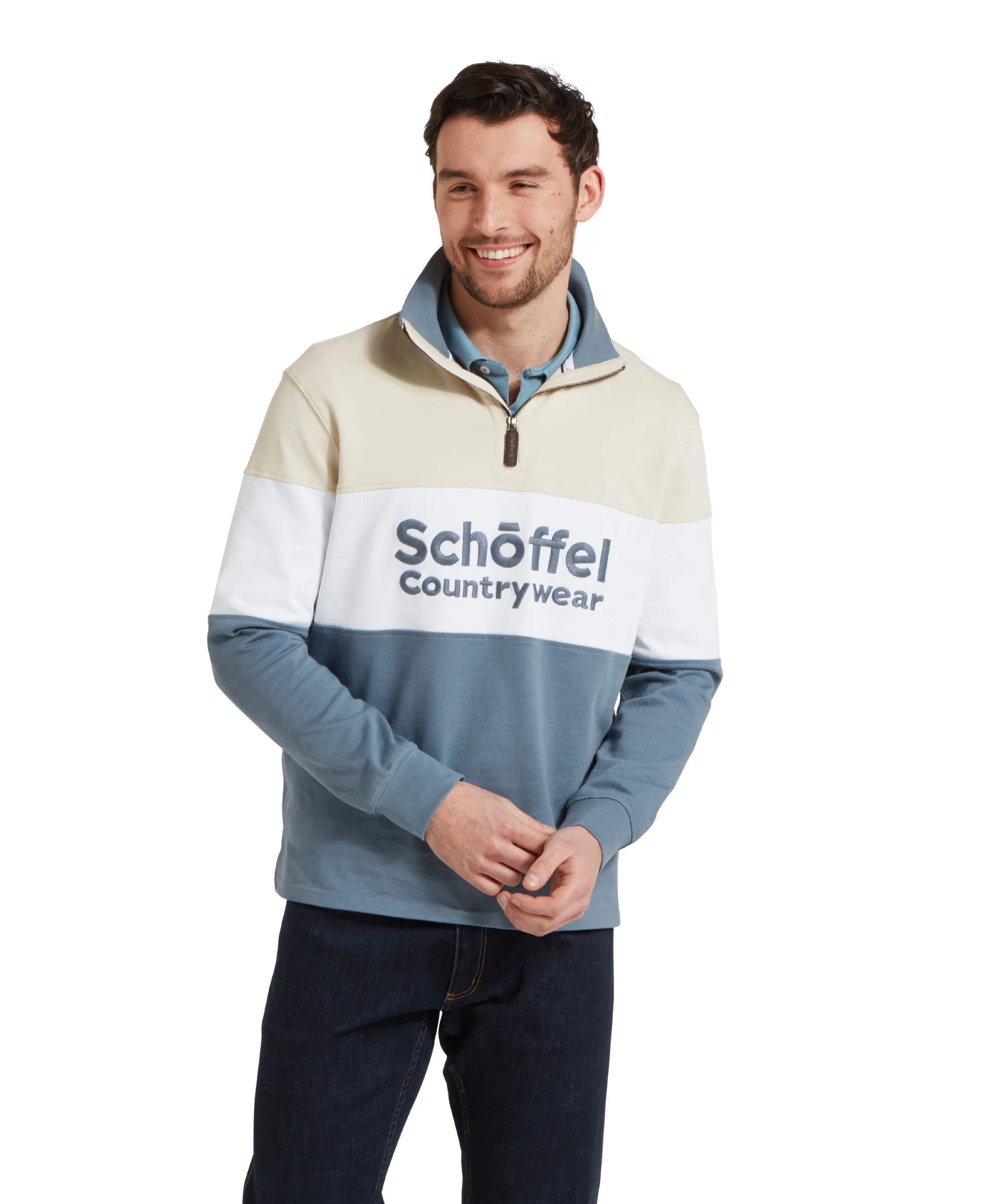 Exeter Heritage Quarter Zip - Stone - Image 2