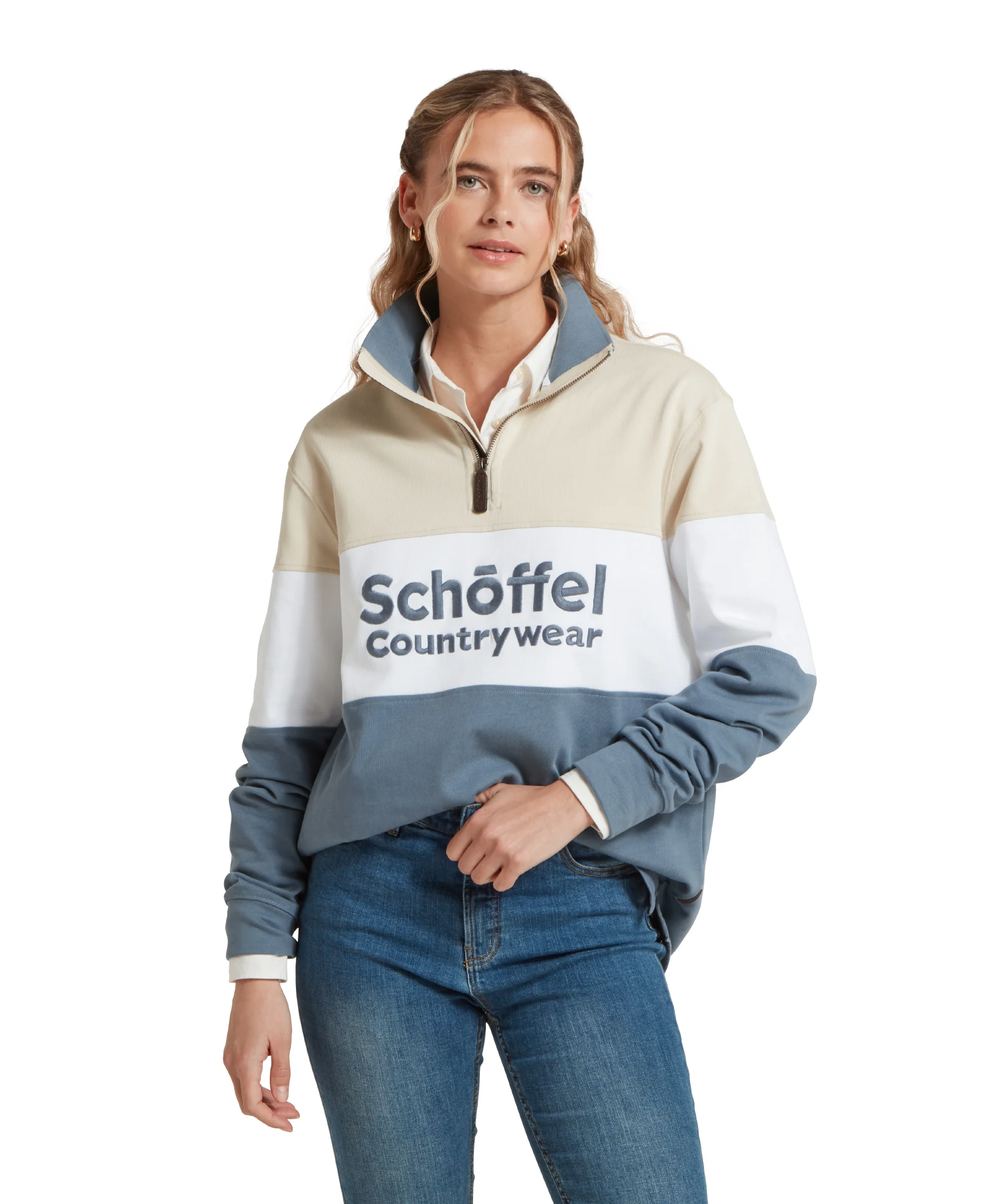 Exeter Heritage Quarter Zip - Stone - Image 3