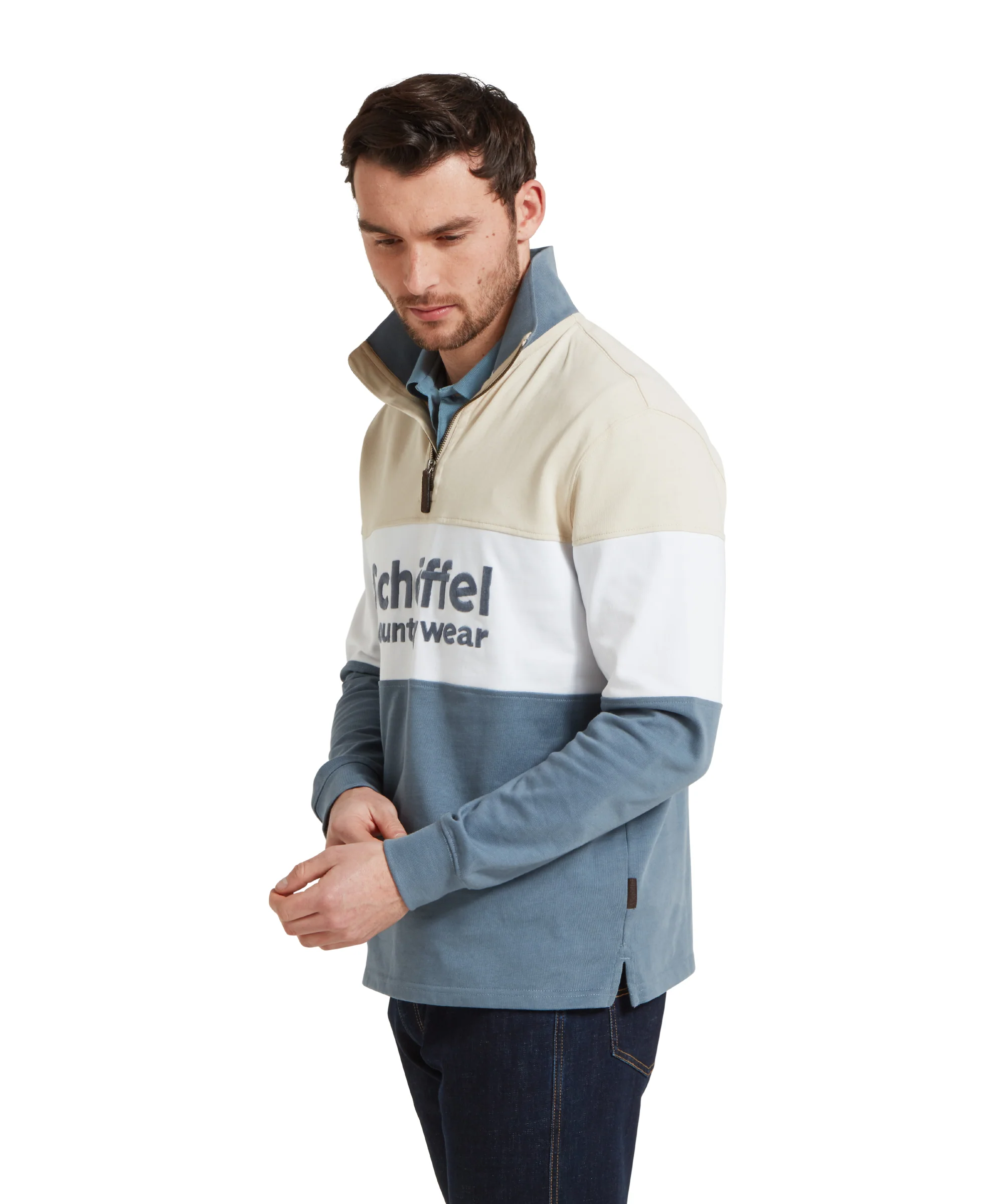 Exeter Heritage Quarter Zip - Stone - Image 7