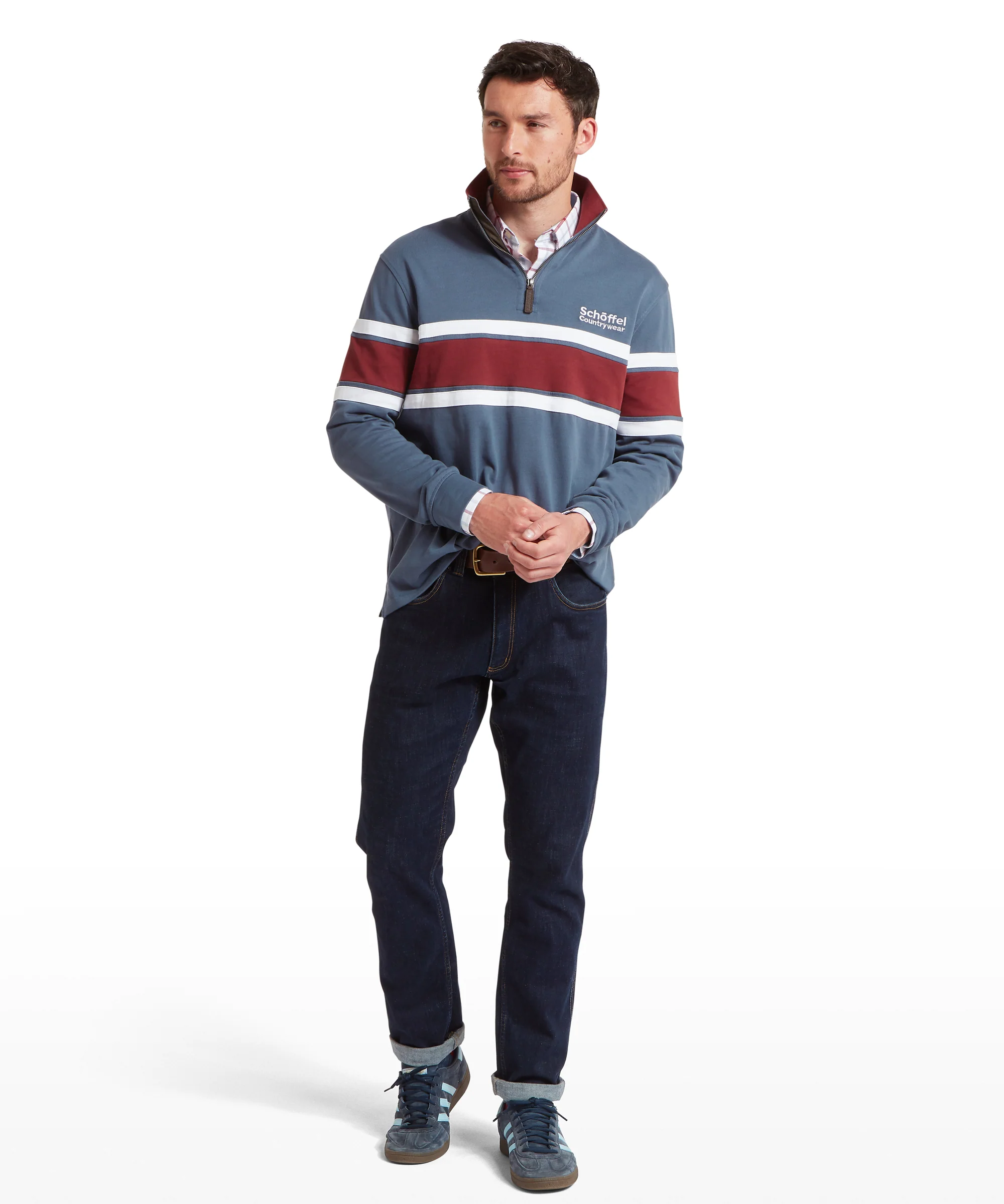 Exmouth Heritage Quarter Zip - Oxford Navy - Image 3