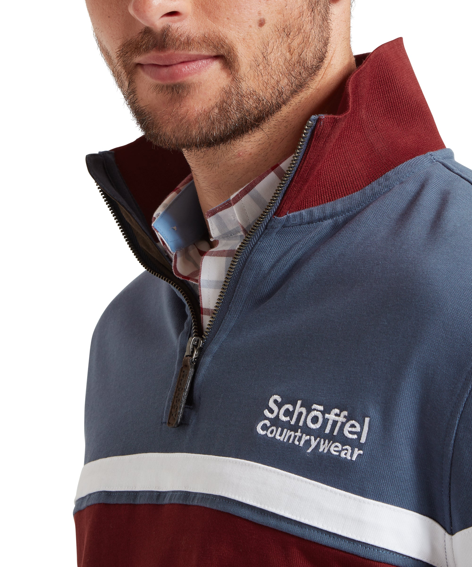 Exmouth Heritage Quarter Zip - Oxford Navy - Image 8