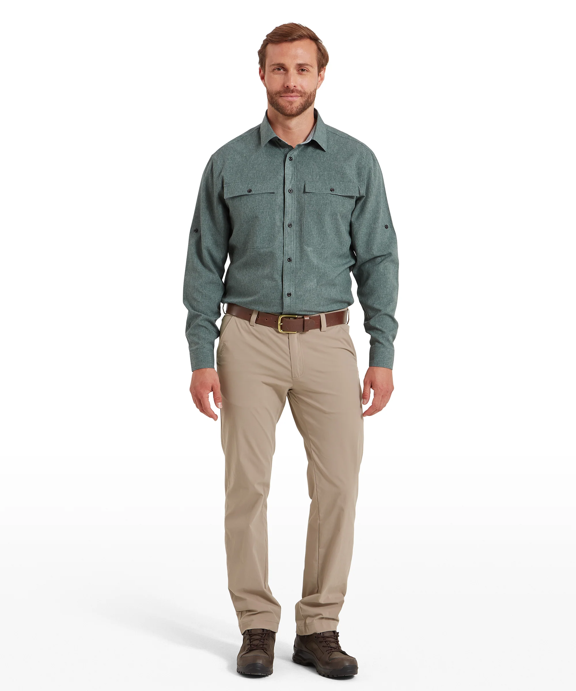 Findhorn Technical Fishing Shirt - Dark Olive - Image 3