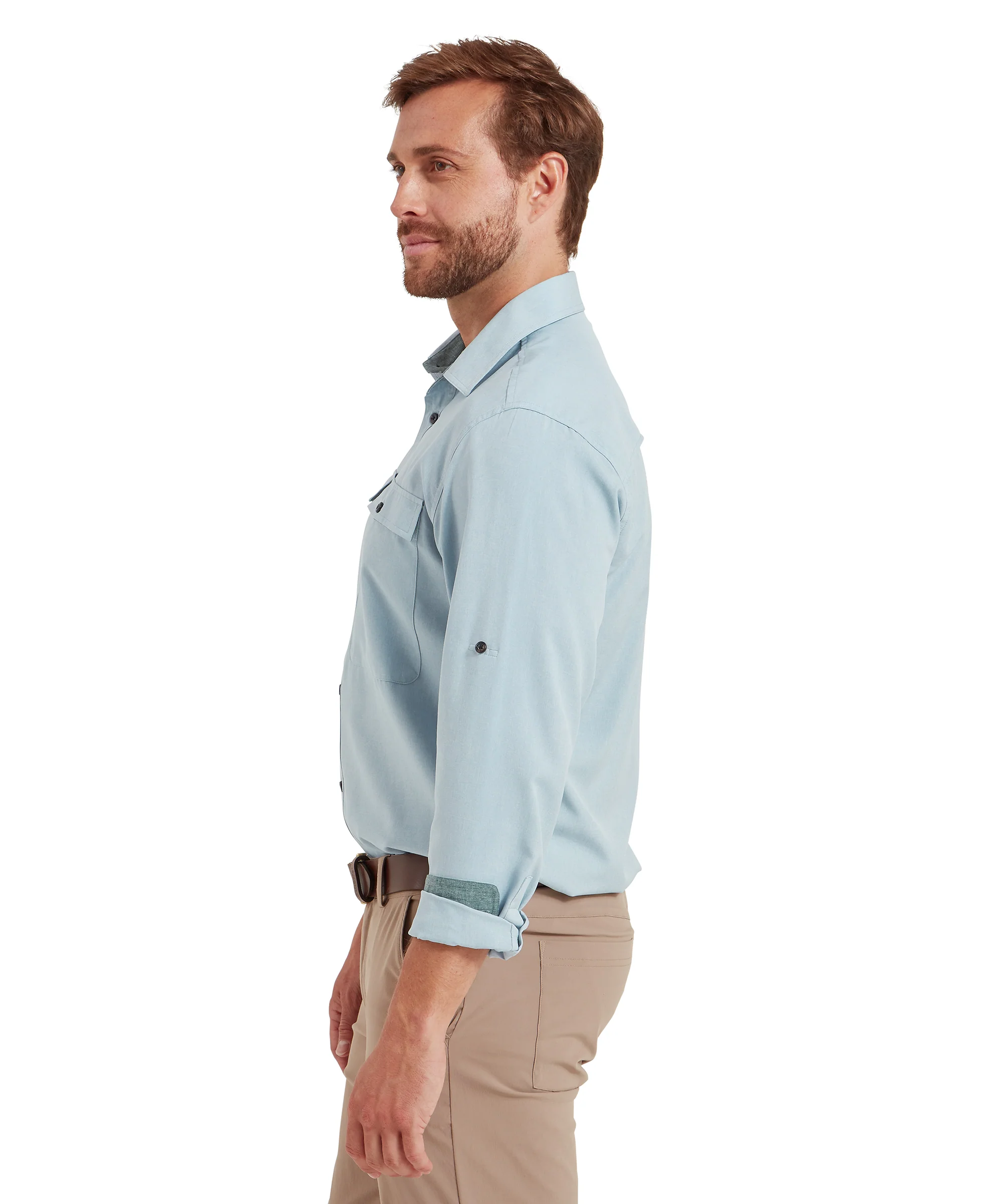 Findhorn Technical Fishing Shirt - Ice Grey - Image 5