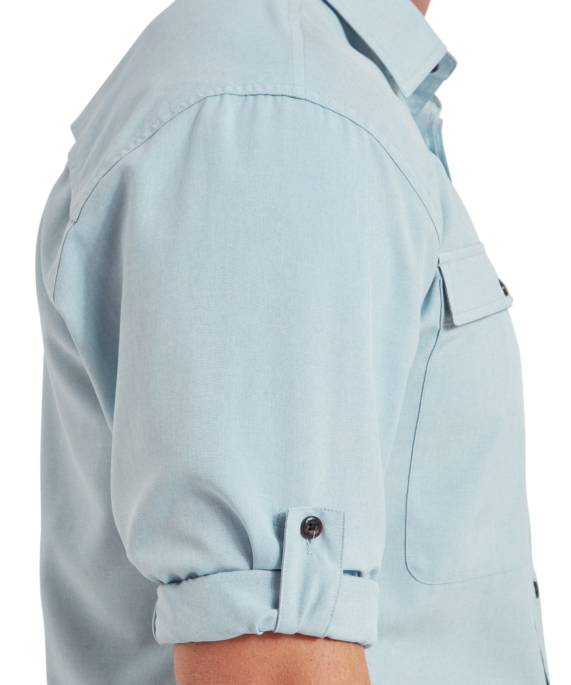 Findhorn Technical Fishing Shirt - Ice Grey - Image 6