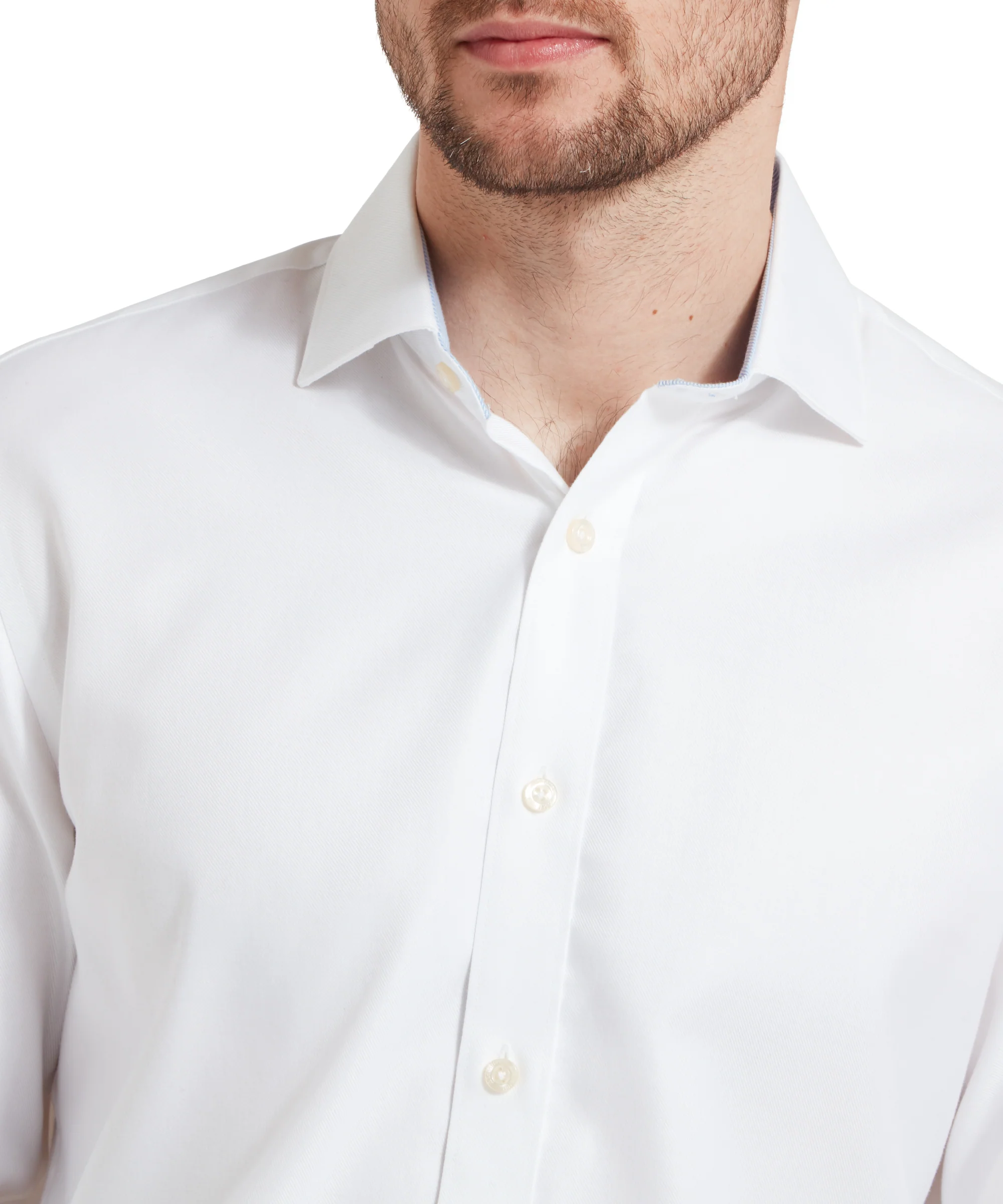 Greenwich Tailored Shirt - White Diagonal - Image 6
