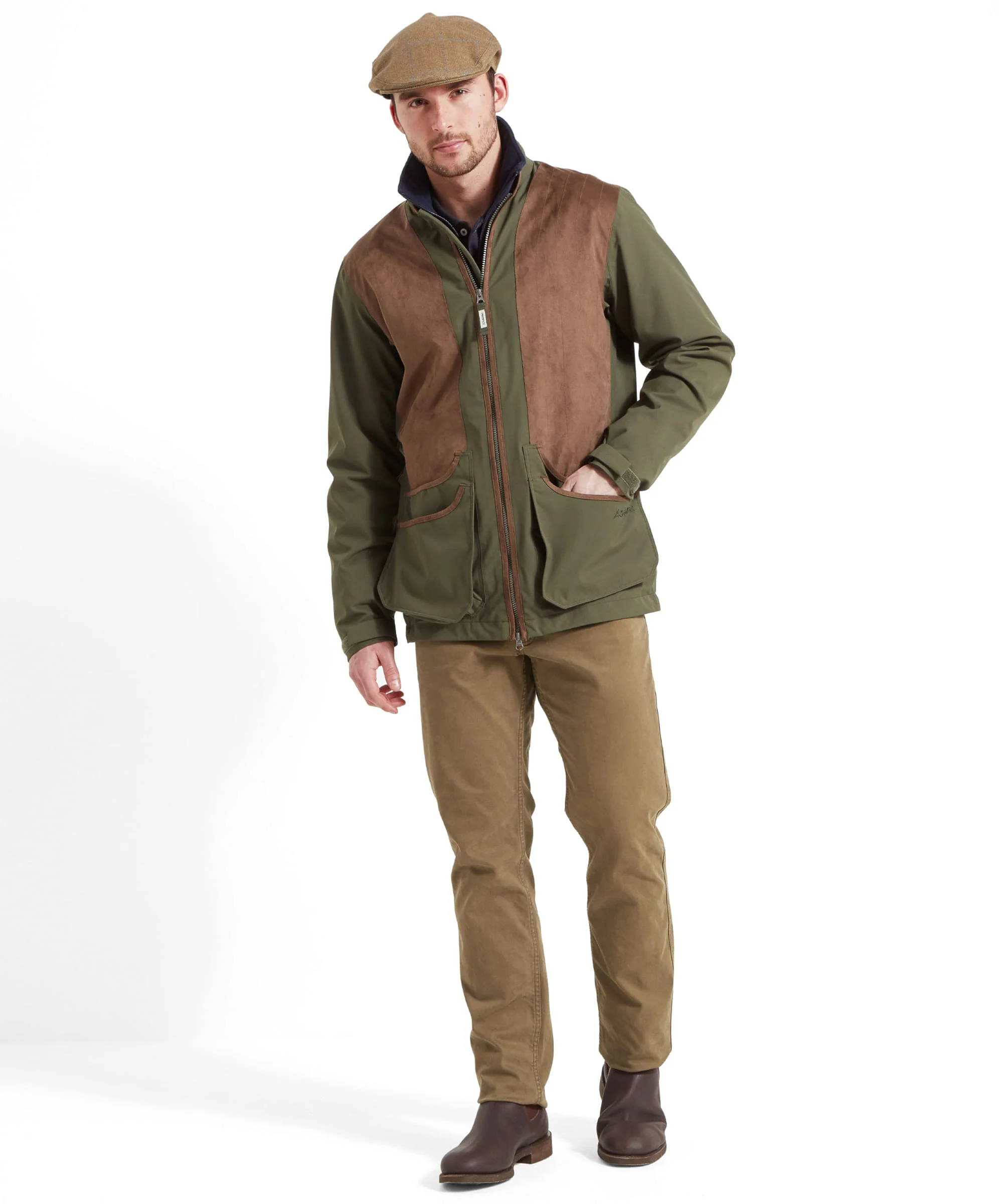 Grimsthorpe Clay Shooting Jacket - Forest - Image 3