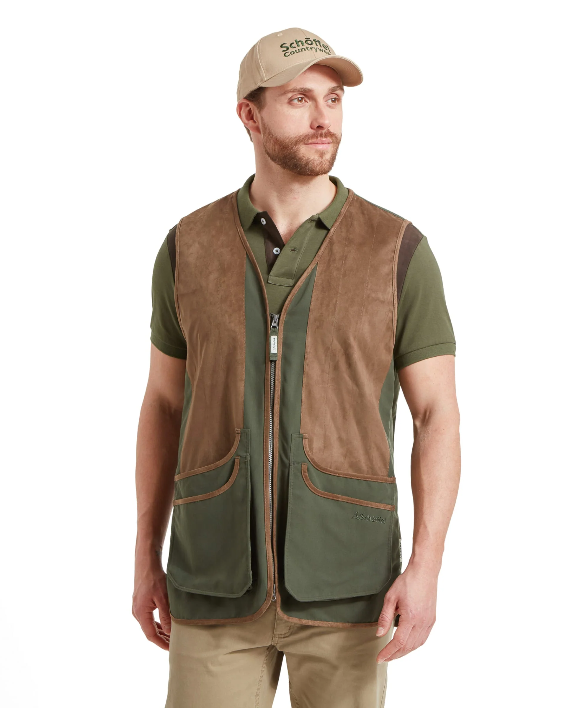Grimsthorpe Clay Shooting Vest - Forest - Image 2