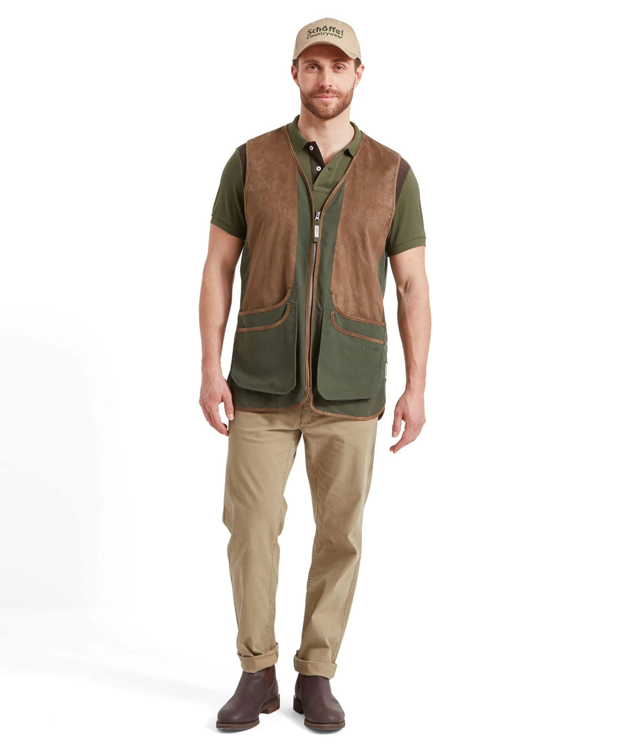 Grimsthorpe Clay Shooting Vest - Forest - Image 3