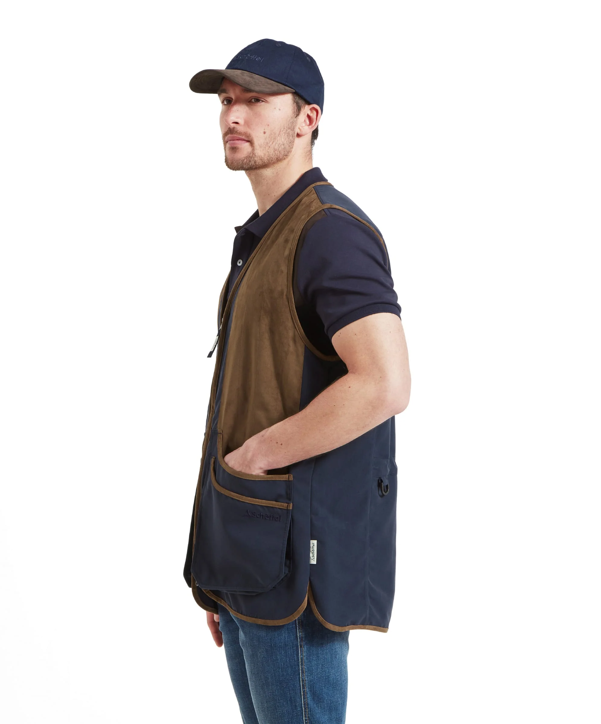 Grimsthorpe Clay Shooting Vest - True Navy - Image 4
