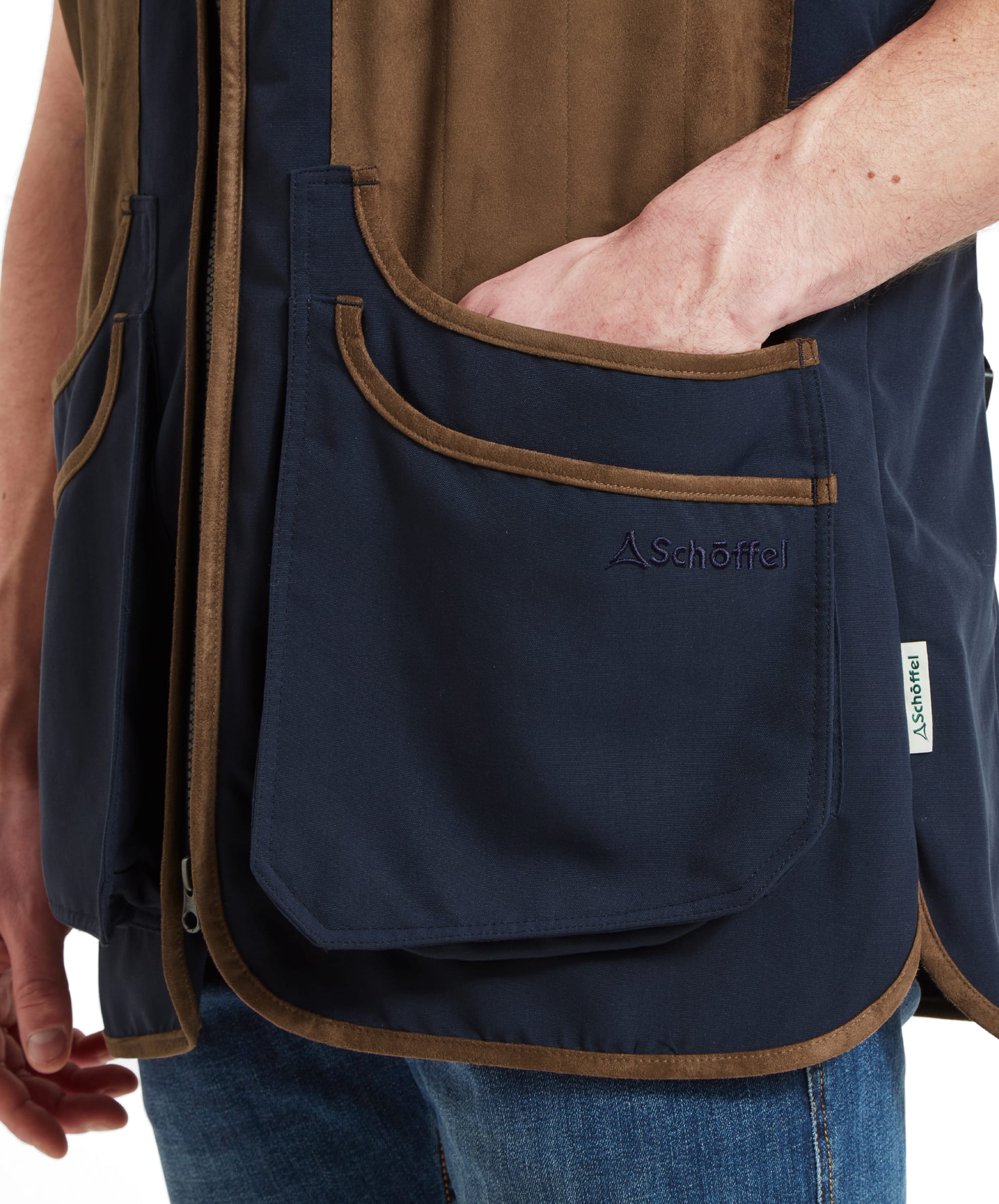 Grimsthorpe Clay Shooting Vest - True Navy - Image 6