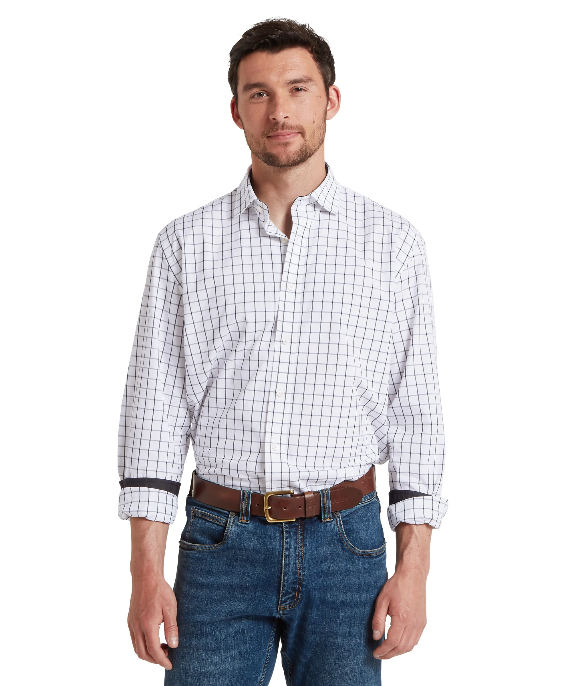 Halesworth Tailored Shirt - Blue Check - Image 2