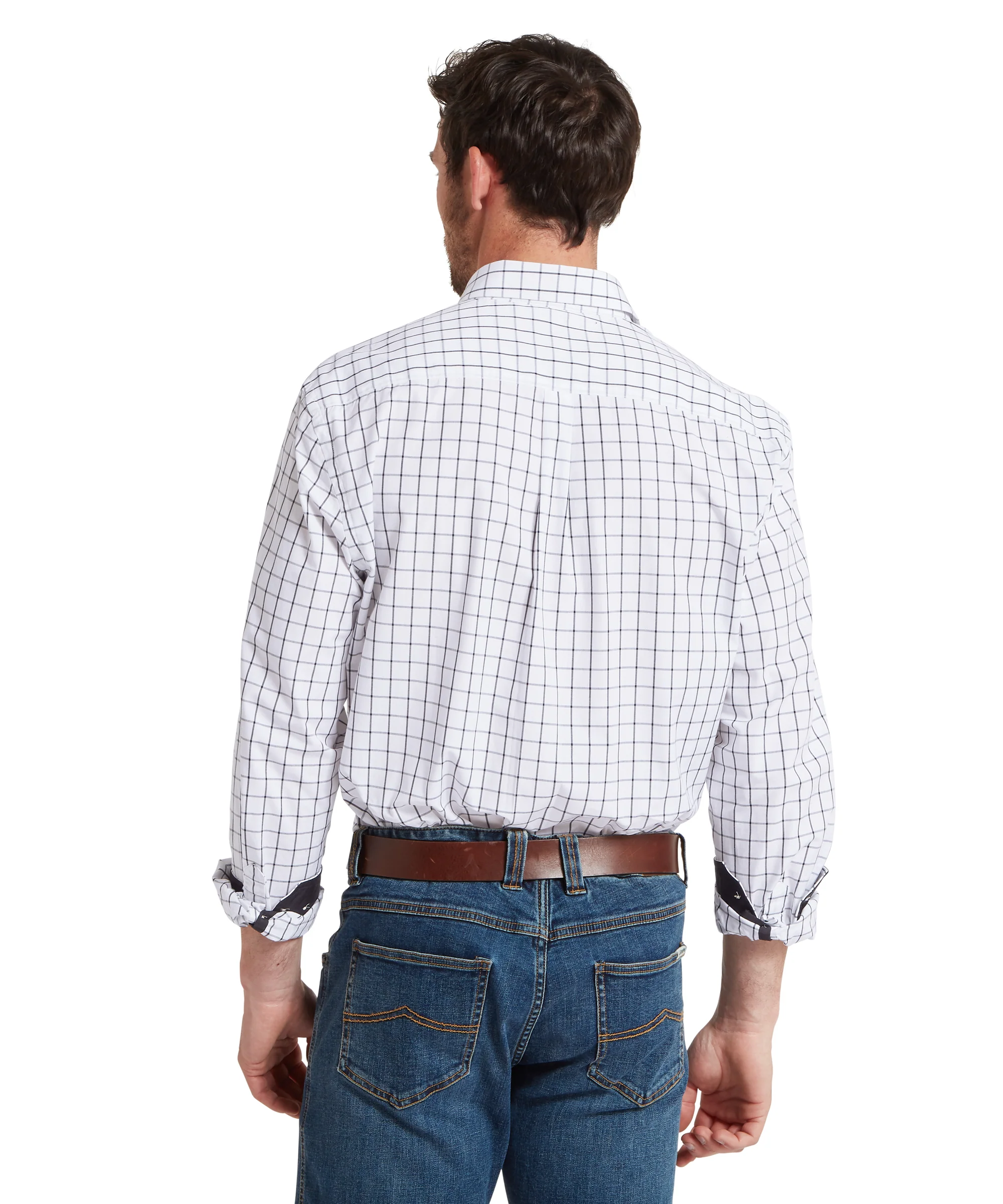 Halesworth Tailored Shirt - Blue Check - Image 5