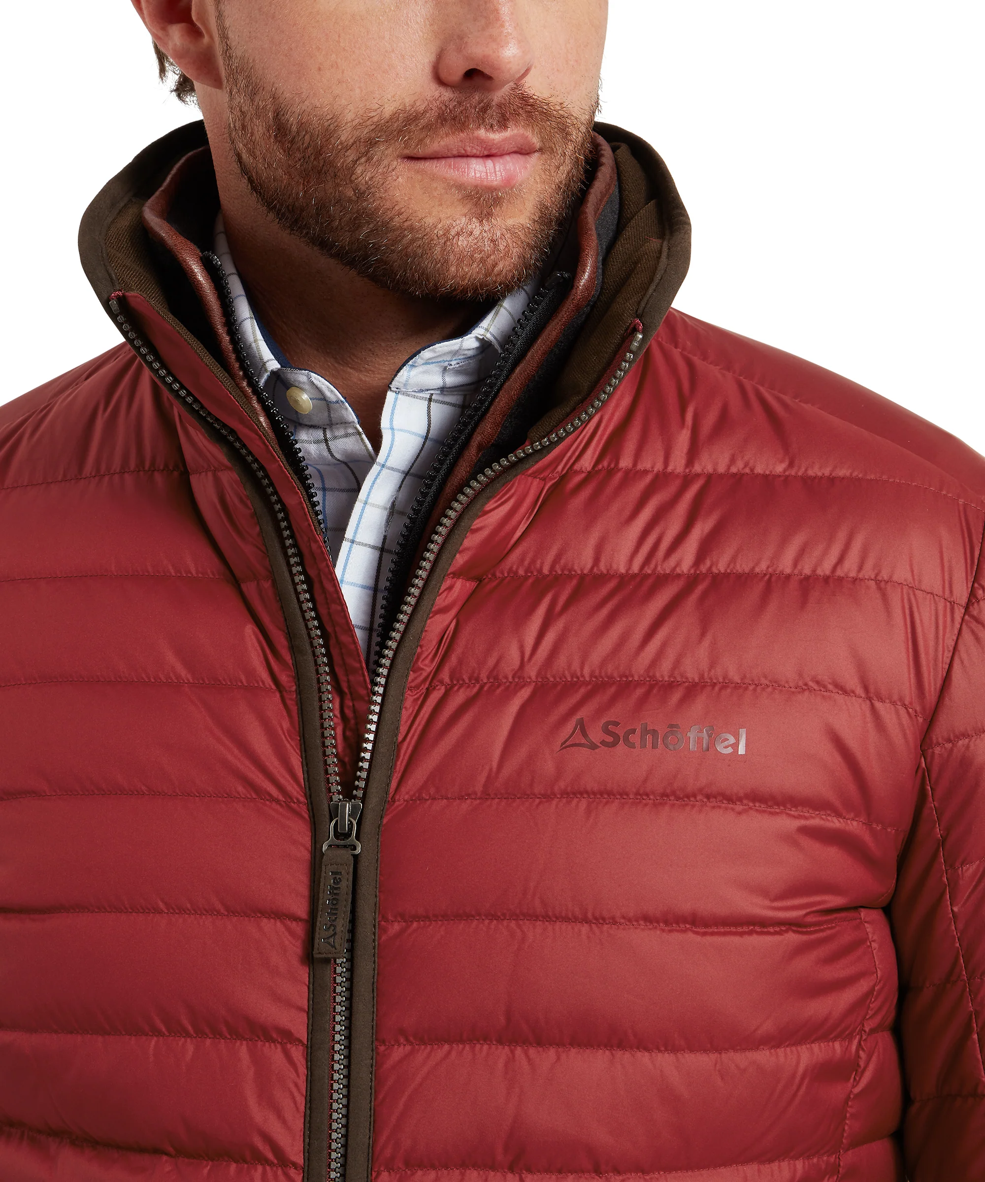 Hallaton Down Jacket - Chilli - Image 6